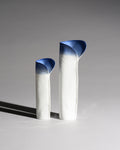 Blue and White Porcelain Vase Duo – Johan van Loon for Rosenthal Studio-Linie, 1987