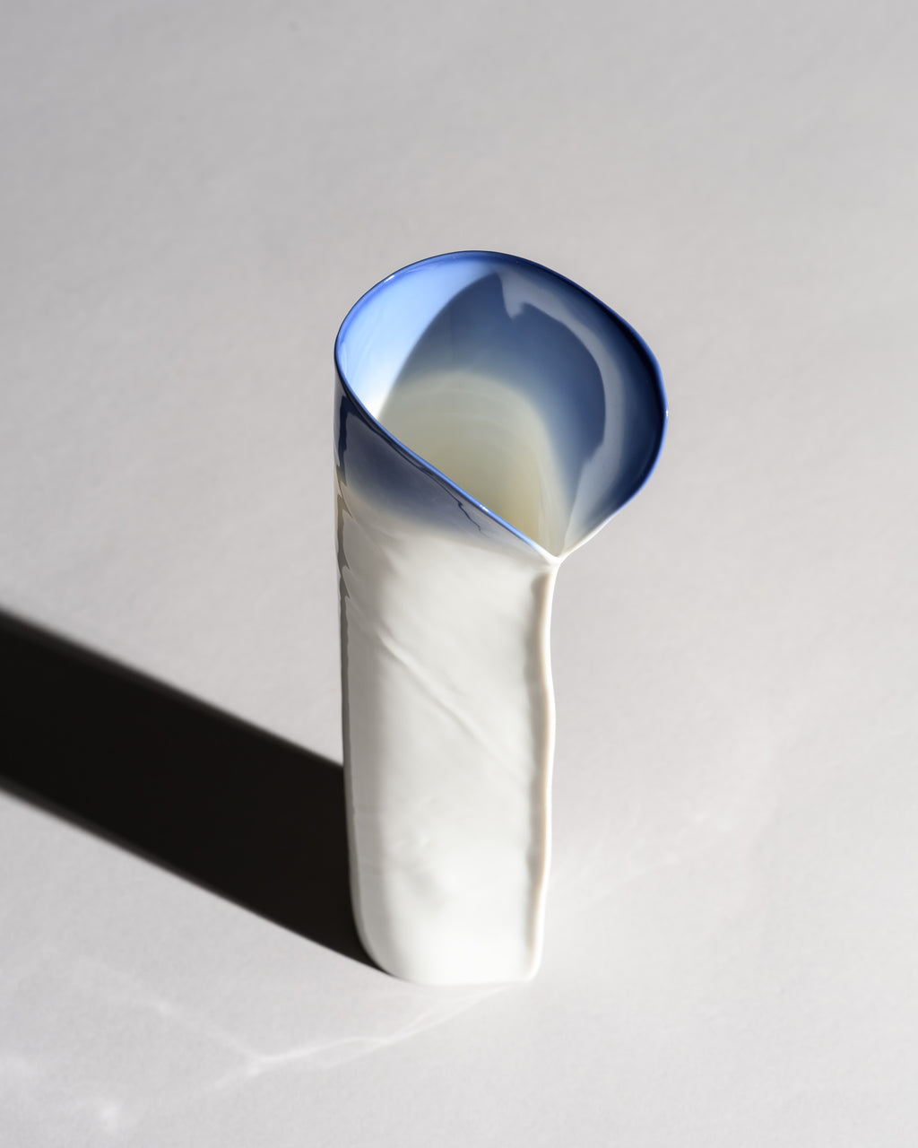 Blue and White Porcelain Vase Duo – Johan van Loon for Rosenthal Studio-Linie, 1987