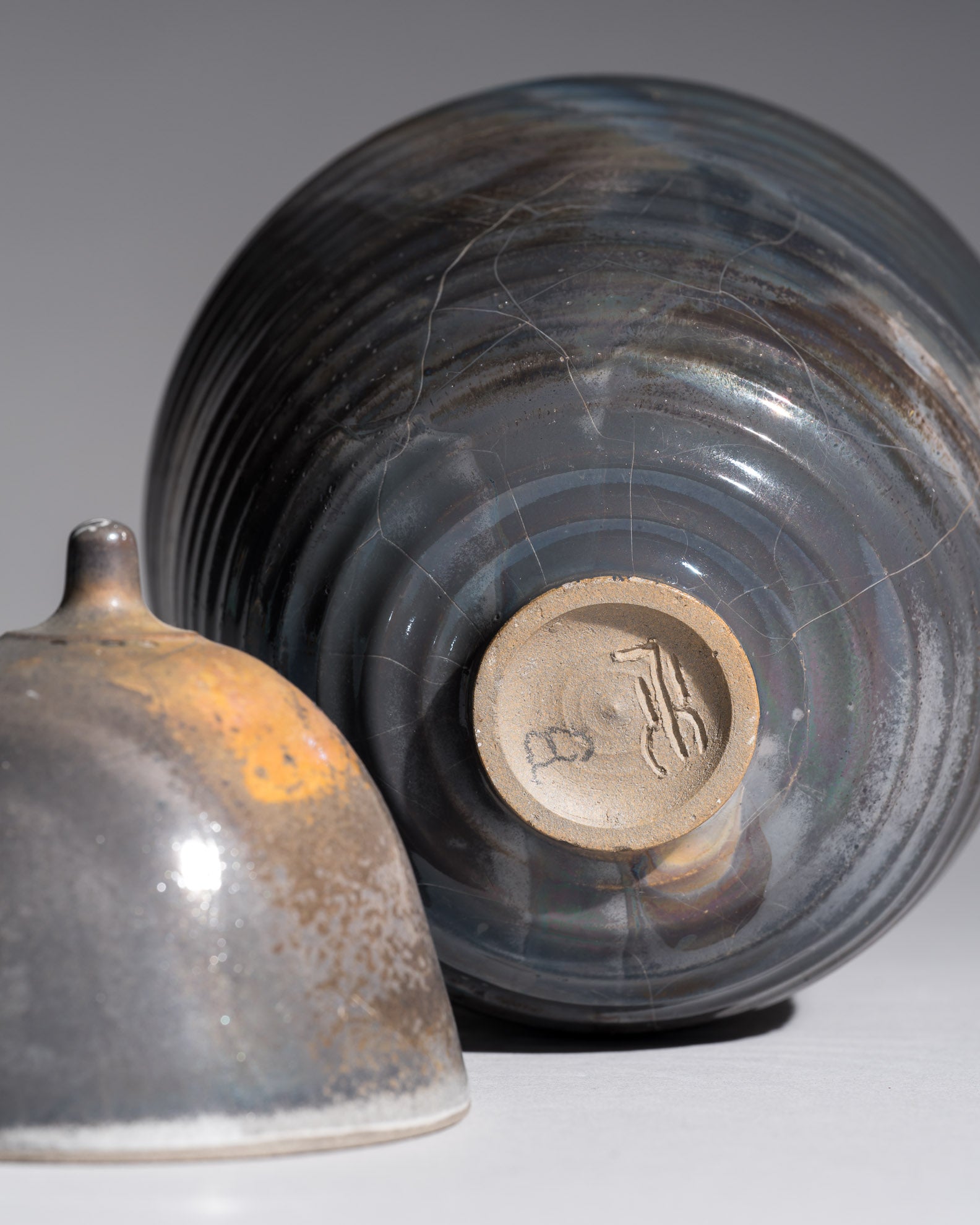 Grey-Blue Stoneware Box Duo – Mario Enke Studio Pottery, 2010