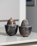 Grey-Blue Stoneware Box Duo – Mario Enke Studio Pottery, 2010