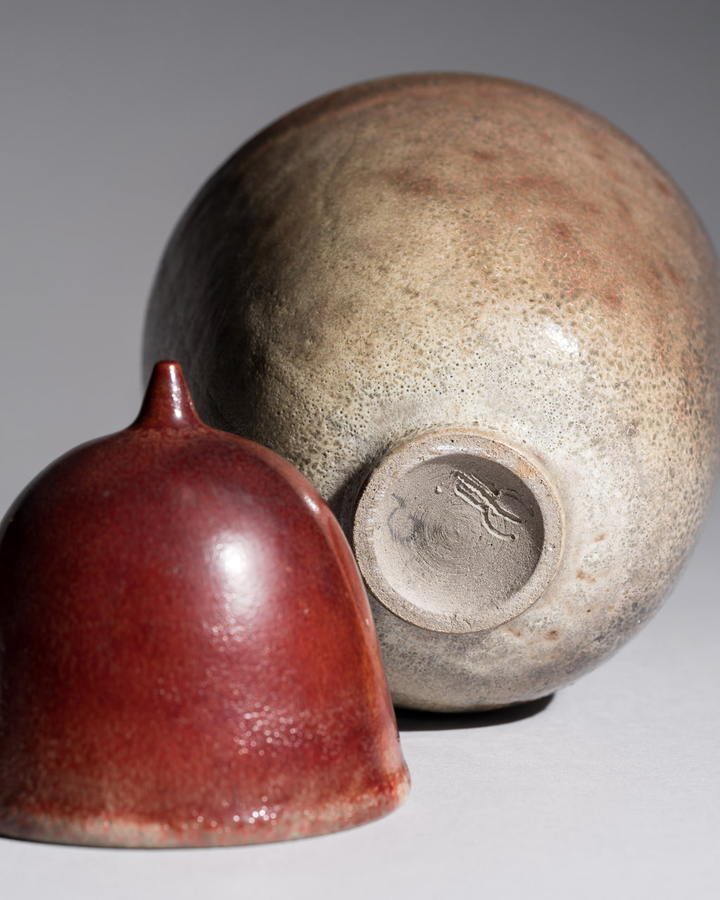Reduction-Fired Stoneware Box Duo – Mario Enke Studio Pottery, 2010