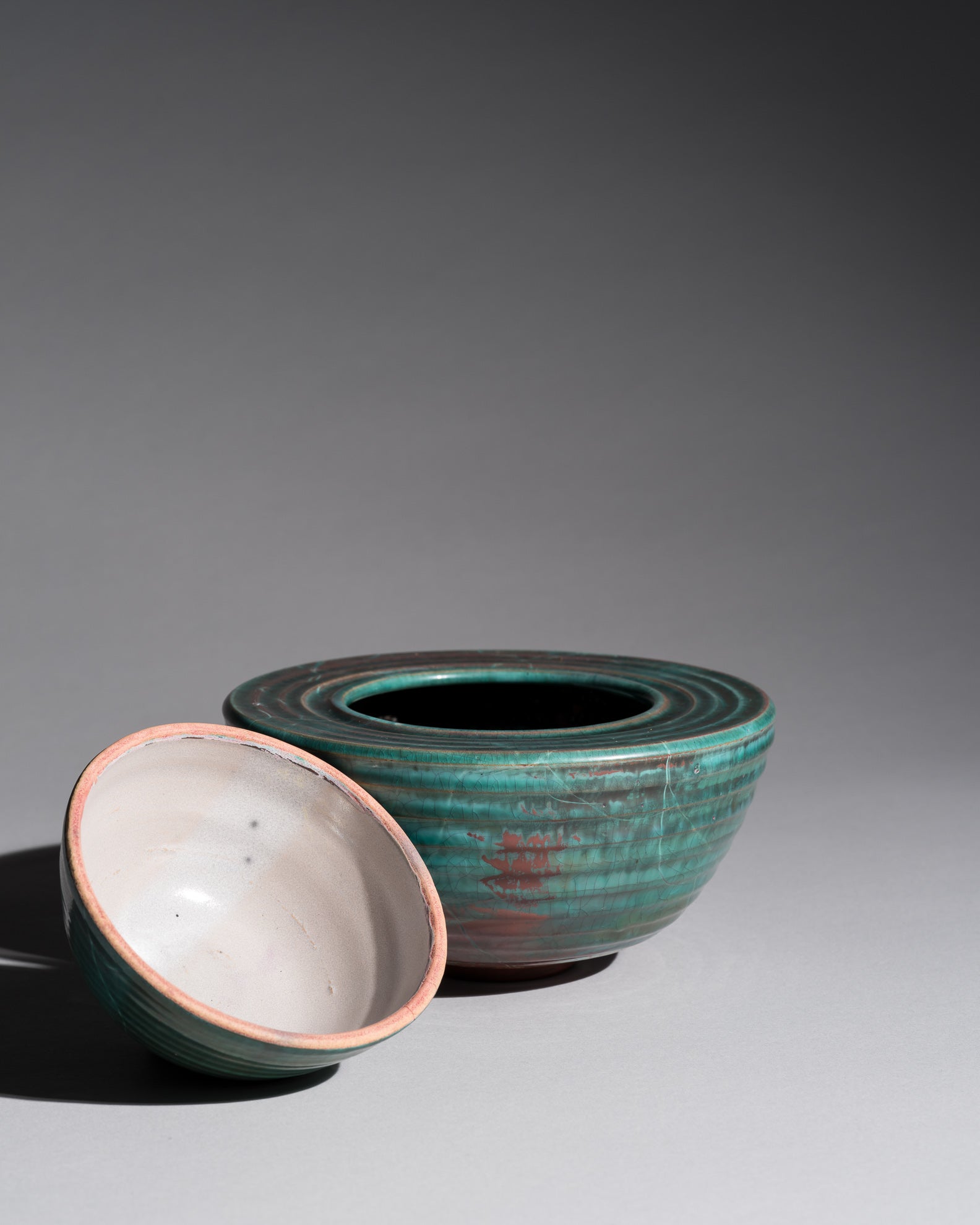 Reduction-Fired Stoneware Box Duo – Mario Enke Studio Pottery, 2010
