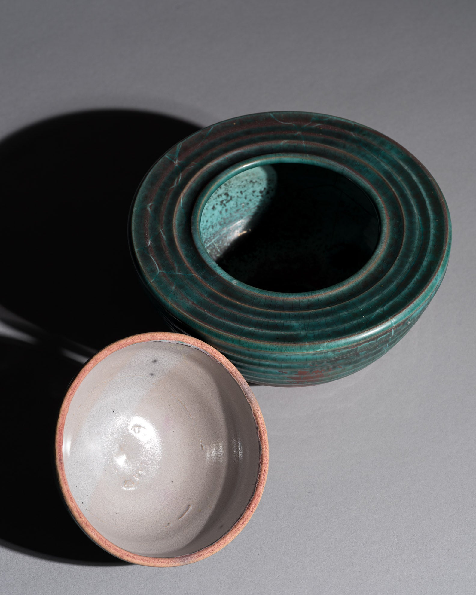 Reduction-Fired Stoneware Box Duo – Mario Enke Studio Pottery, 2010