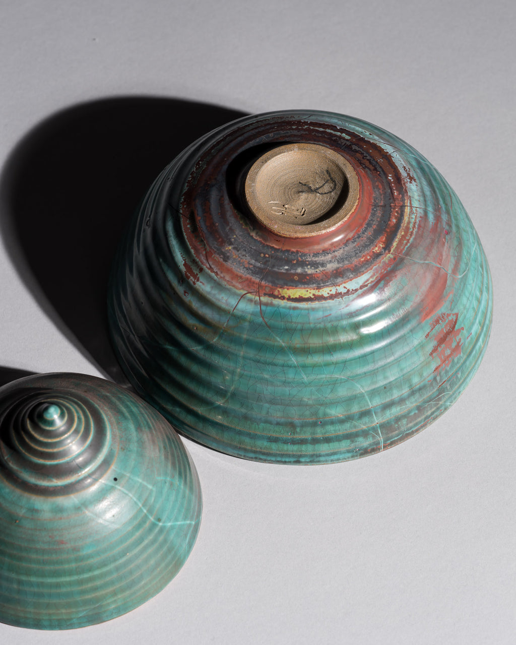 Reduction-Fired Stoneware Box Duo – Mario Enke Studio Pottery, 2010