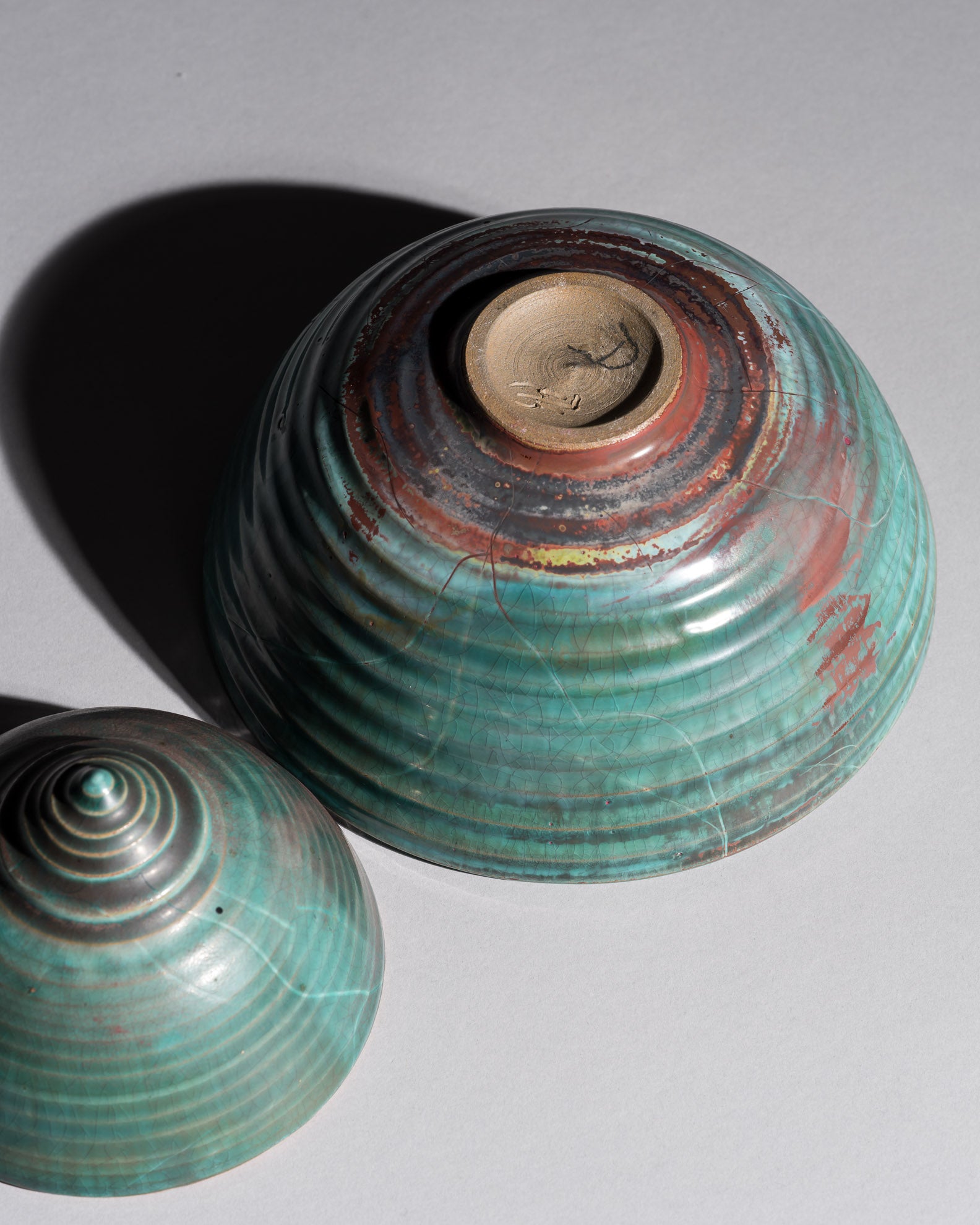 Reduction-Fired Stoneware Box Duo – Mario Enke Studio Pottery, 2010