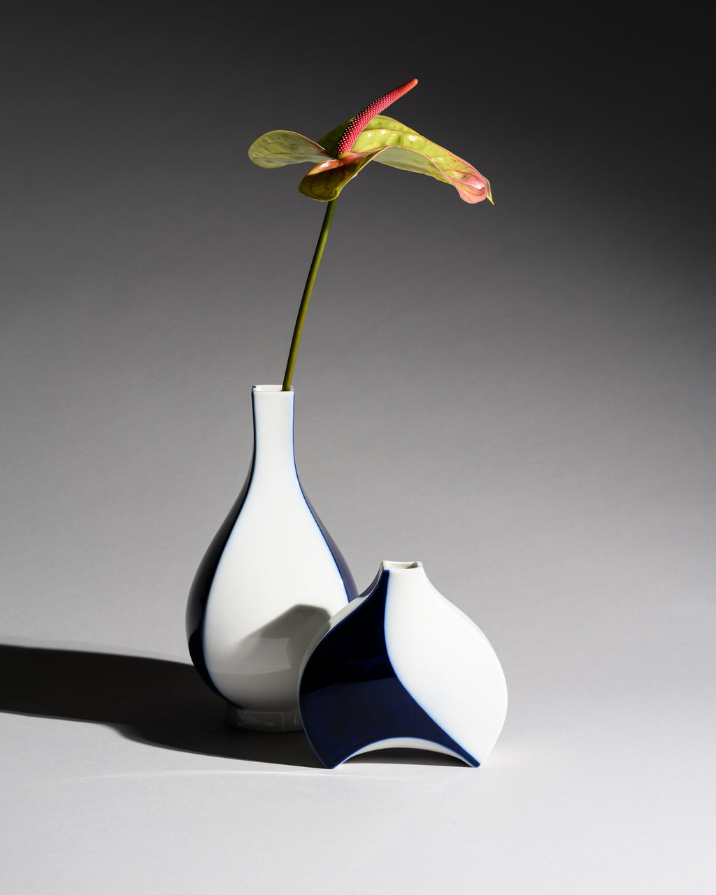 Modernist Porcelain Vase Duo - Trude Petri and Konrad Quillmann for KPM Berlin, 1950s–late 1960s