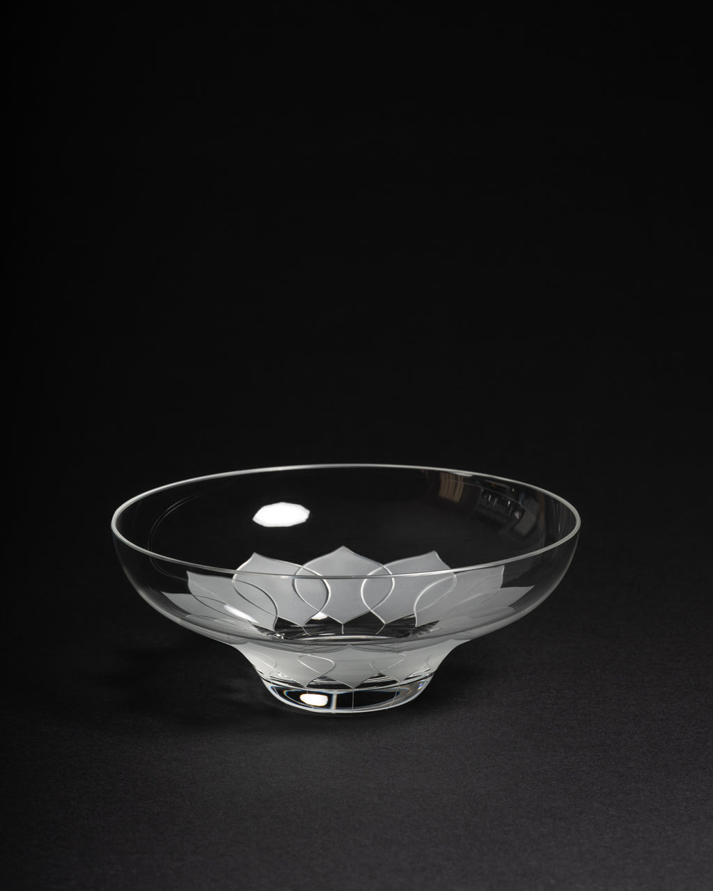 Lotus Glass Vase & Bowl  – Bjørn Wiinblad for Rosenthal, 1970s