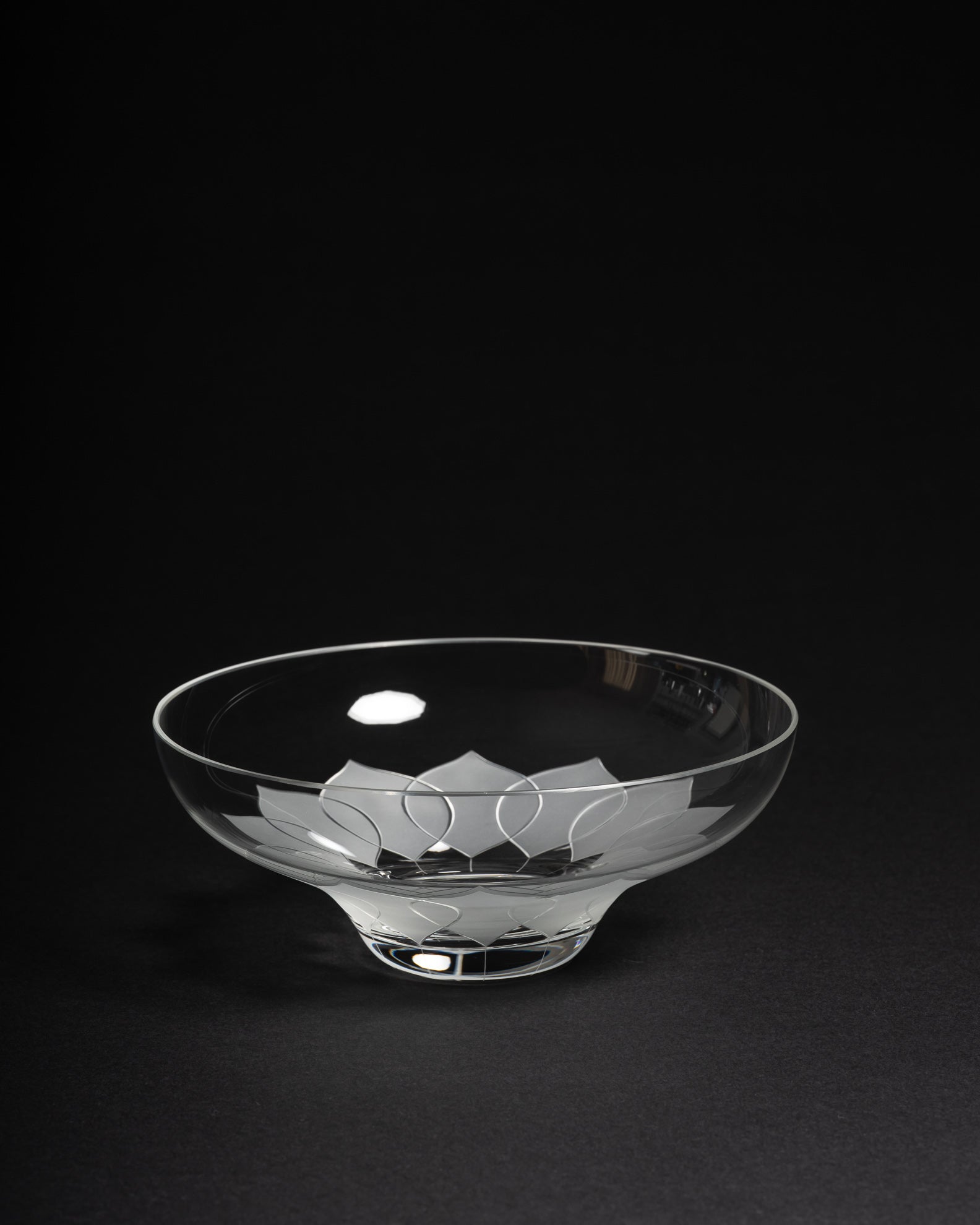 Lotus Glass Vase & Bowl  – Bjørn Wiinblad for Rosenthal, 1970s