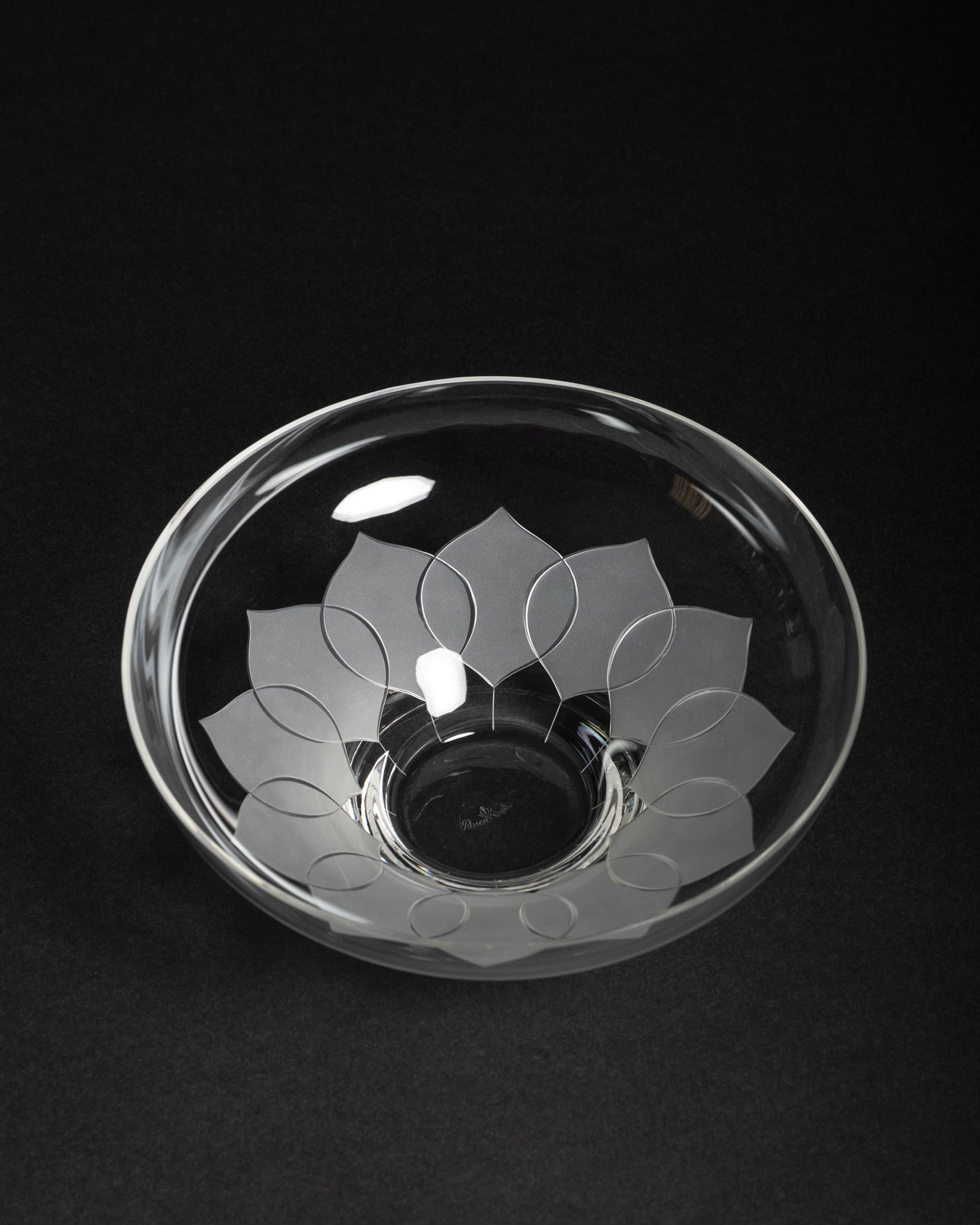 Lotus Glass Vase & Bowl  – Bjørn Wiinblad for Rosenthal, 1970s