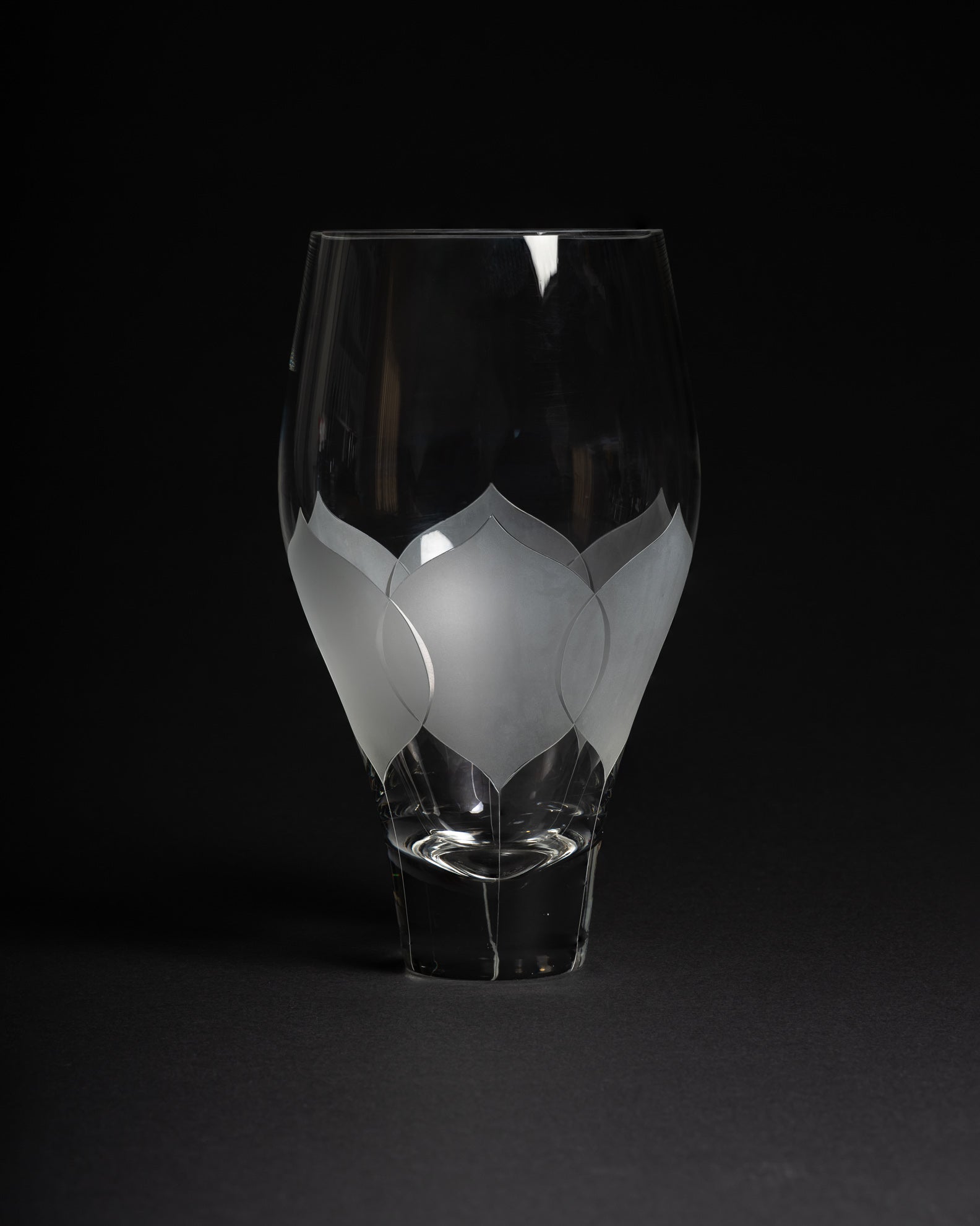 Lotus Glass Vase & Bowl  – Bjørn Wiinblad for Rosenthal, 1970s