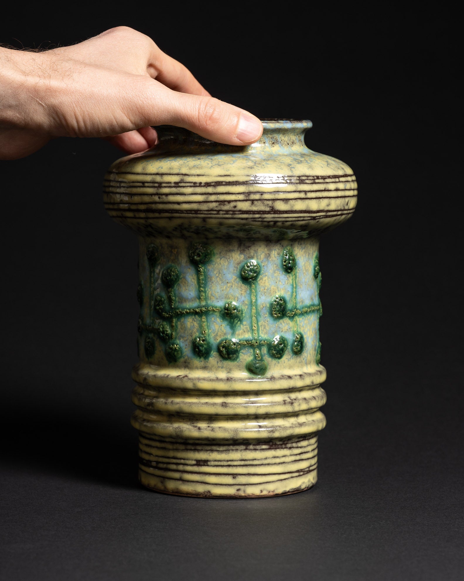Ceramic Vase – VEB Keramik Haldensleben, 1960s–1970s