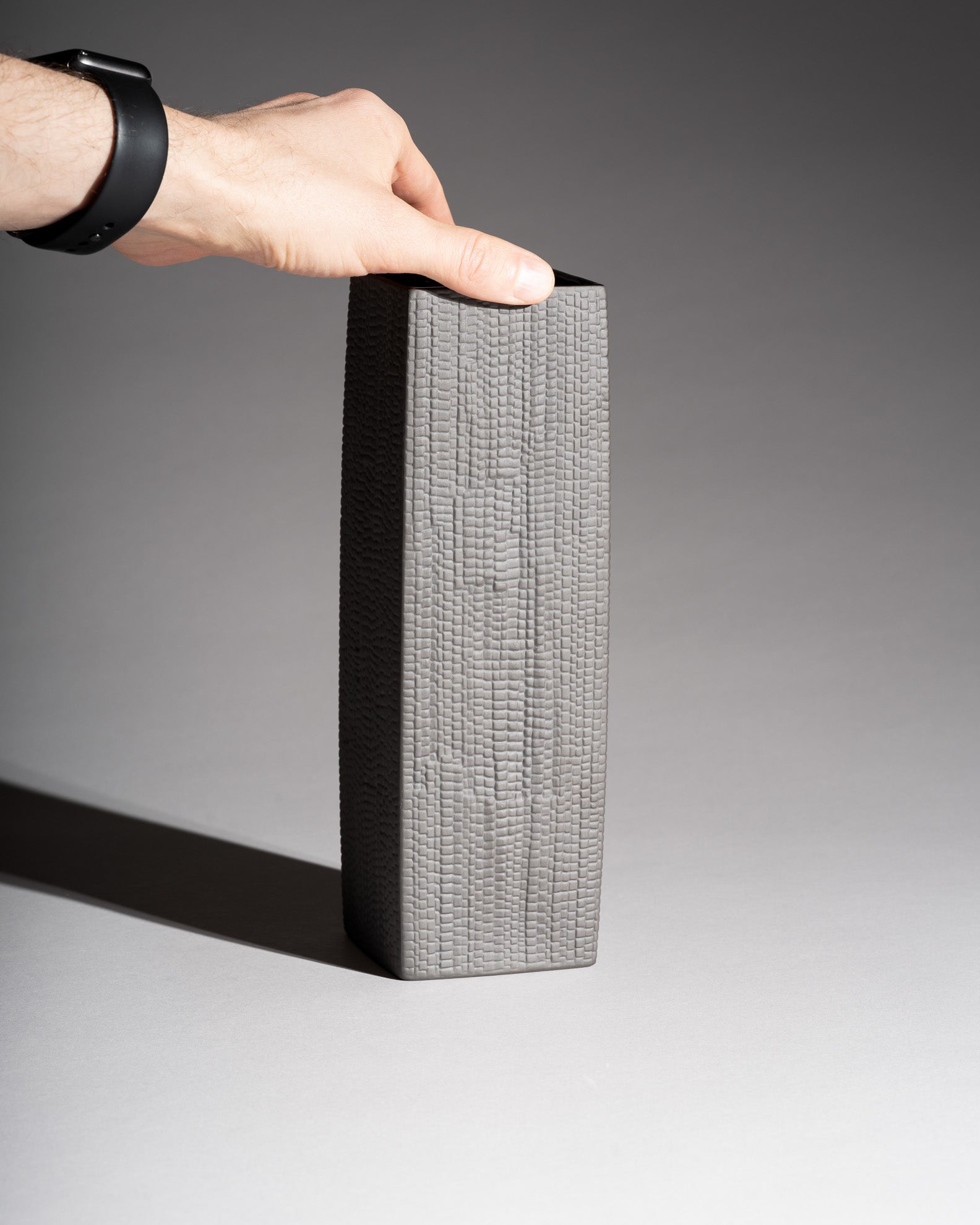 Textured Porcelain Noir Trio – Martin Freyer, Elsa Fischer-Treyden & Margret Hildebrand for Rosenthal, 1980s–1990s