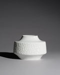 “Labyrinth” White Relief Porcelain Vase – Heinrich H&C Selb Bavaria, 1960s