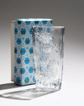 Thistle Cut Crystal Vase – Josef Švarc for Poděbrady / Bohemia Glassworks, 1960s–1970s