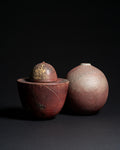 Iron-Red Vase & Lidded Box Set – Mario Enke Studio Pottery, 2010