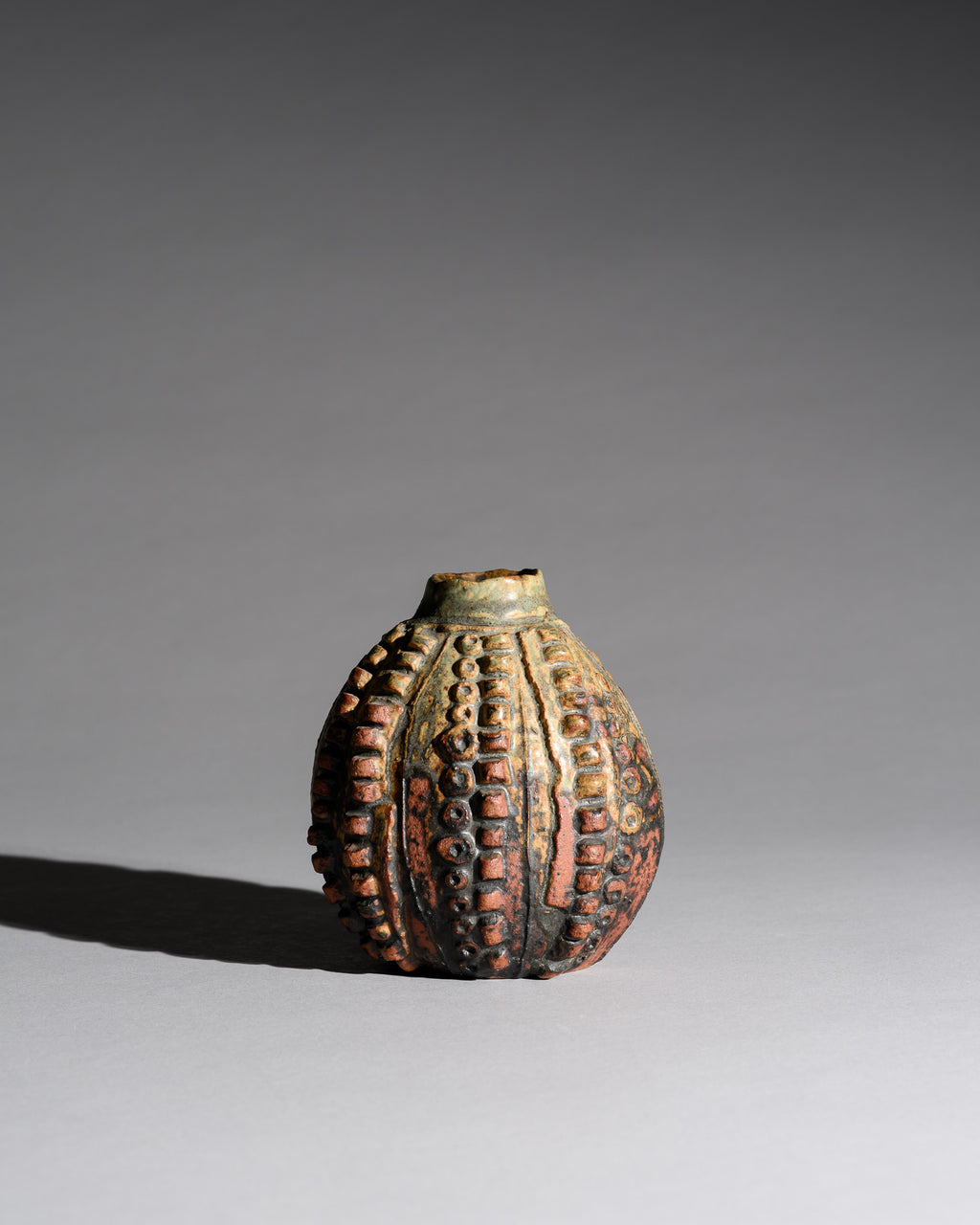 Textured Studio Pottery Vase - Attributed to Bernard Rooke, England, 1960s–1970s