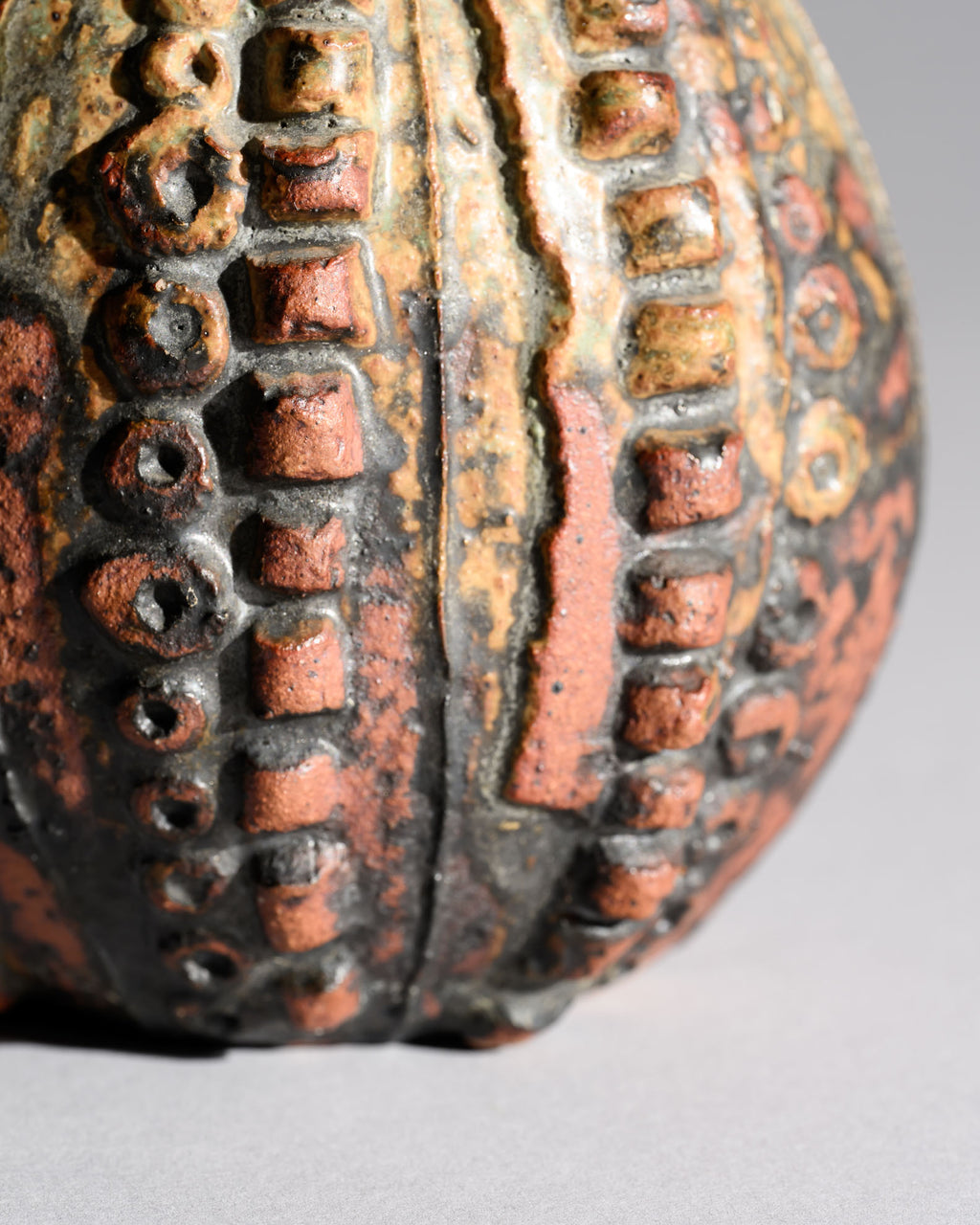 Textured Studio Pottery Vase - Attributed to Bernard Rooke, England, 1960s–1970s