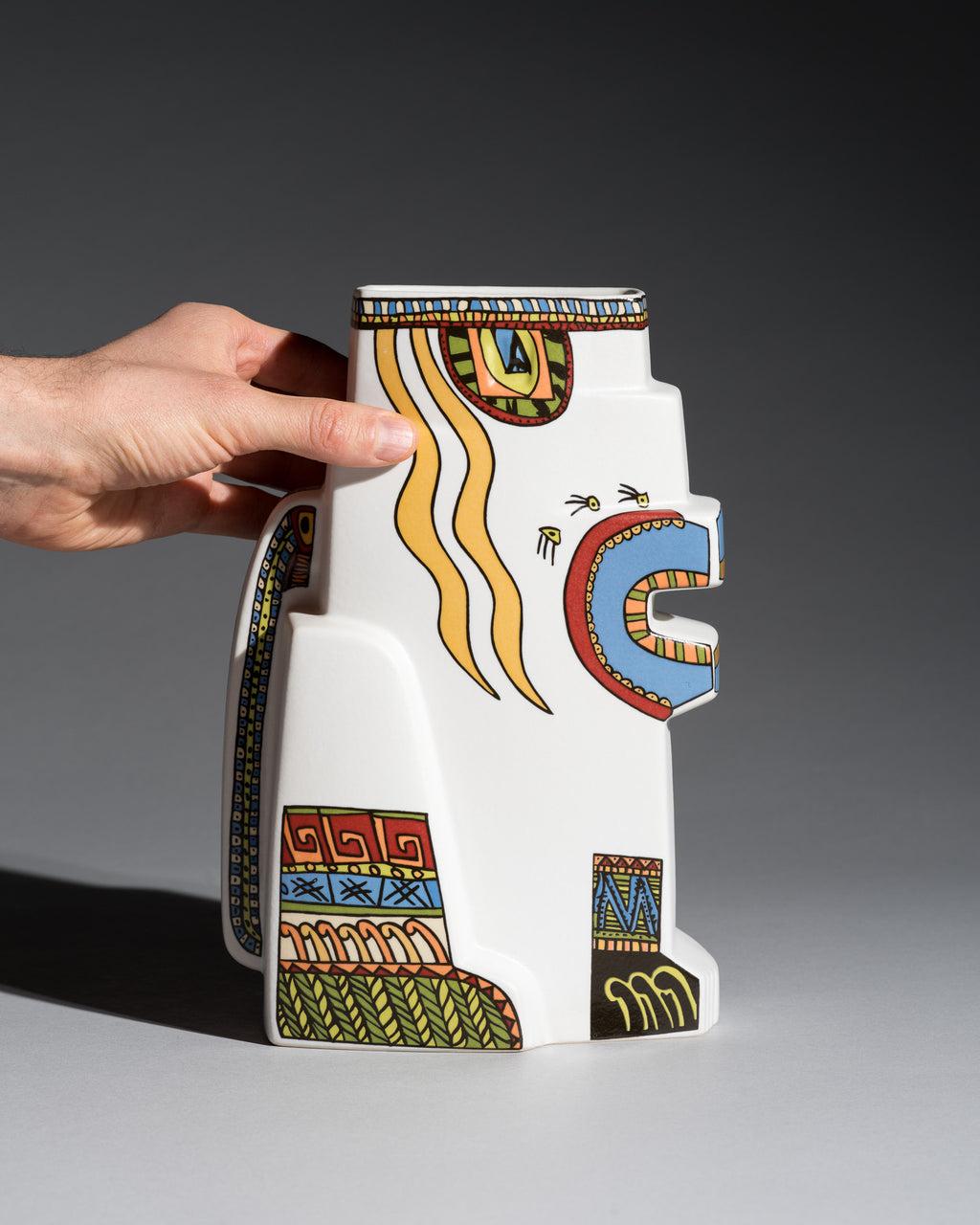 Leones Porcelain Vase – Javier Mariscal for Rosenthal, 1980s