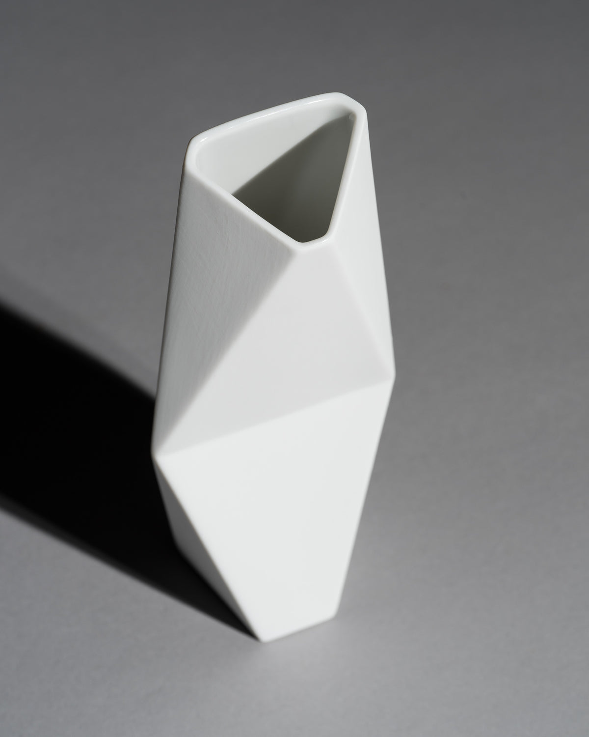 “Surface” Geometric Bisque Porcelain Vase Duo – Achim Haigis for Rosenthal, 2007