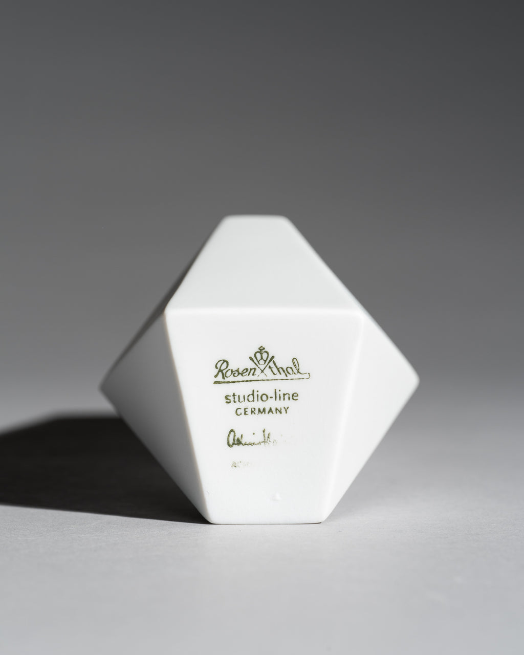 “Surface” Geometric Bisque Porcelain Vase Duo – Achim Haigis for Rosenthal, 2007