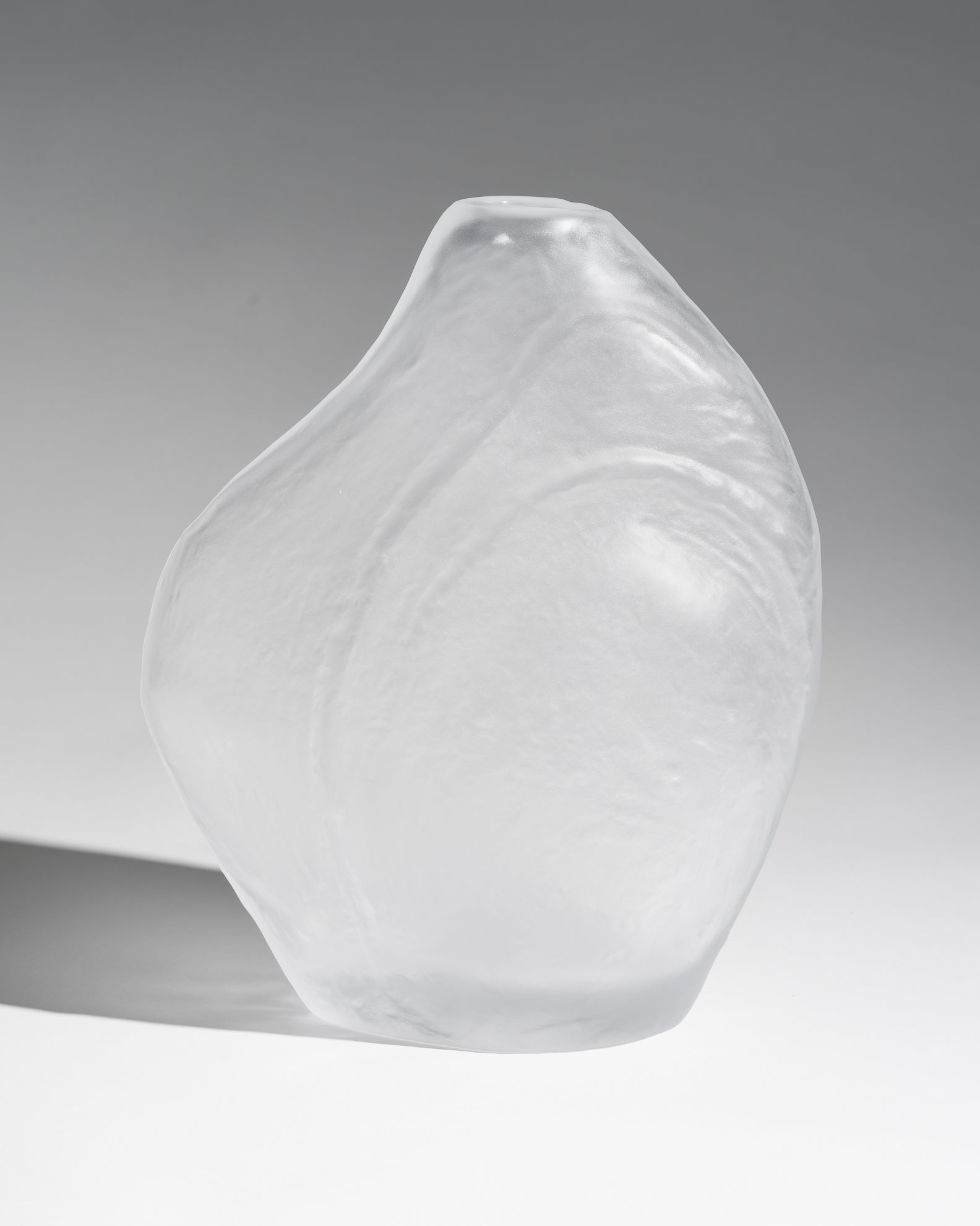 Freeform Satin Glass Vase – Peill & Putzler, 1970s–1980s
