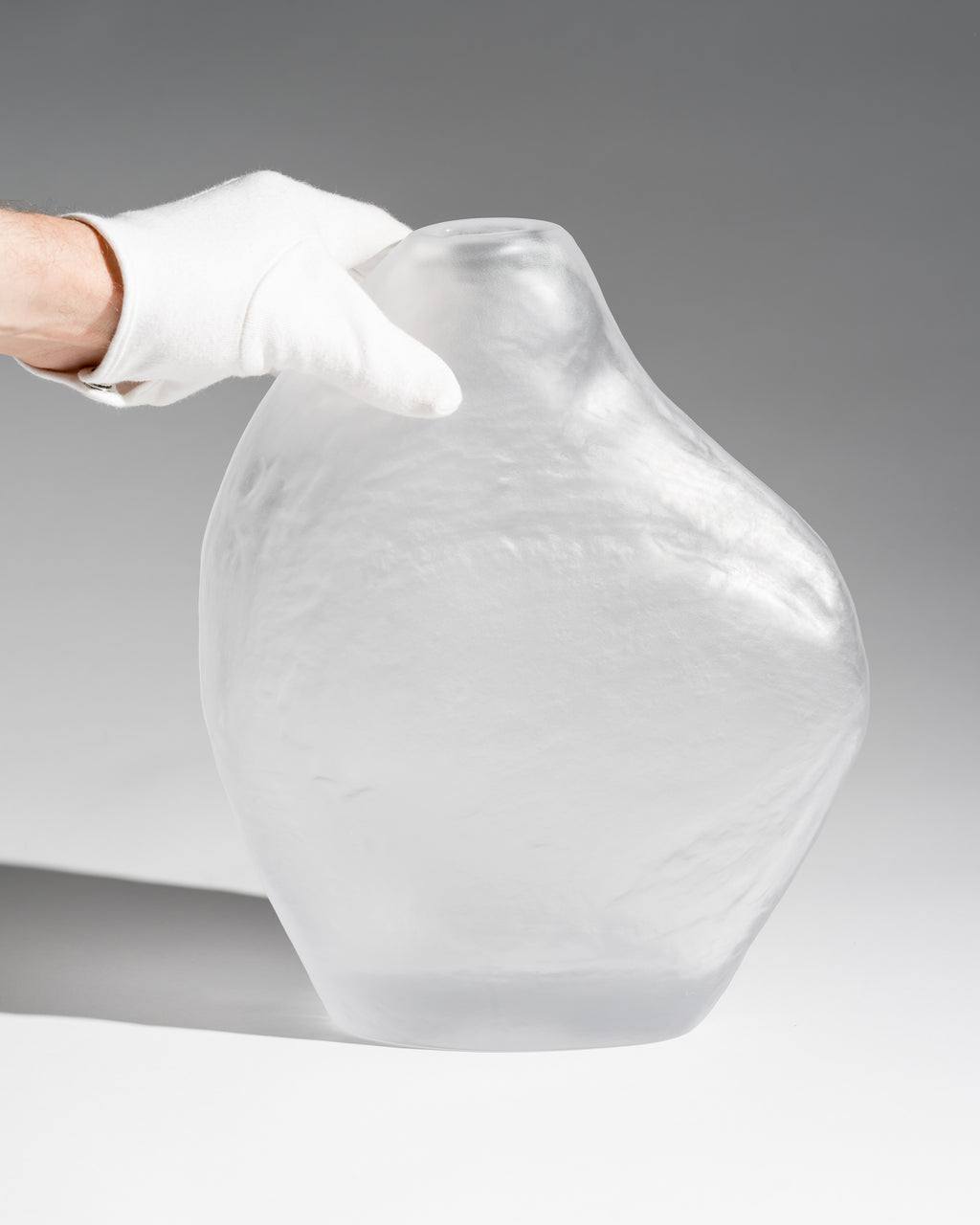 Freeform Satin Glass Vase – Peill & Putzler, 1970s–1980s
