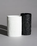 Black & White Relief Vase Duo - Martin Freyer for Rosenthal, 1970s