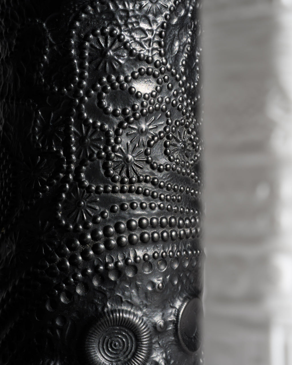 Black & White Relief Vase Duo - Martin Freyer for Rosenthal, 1970s