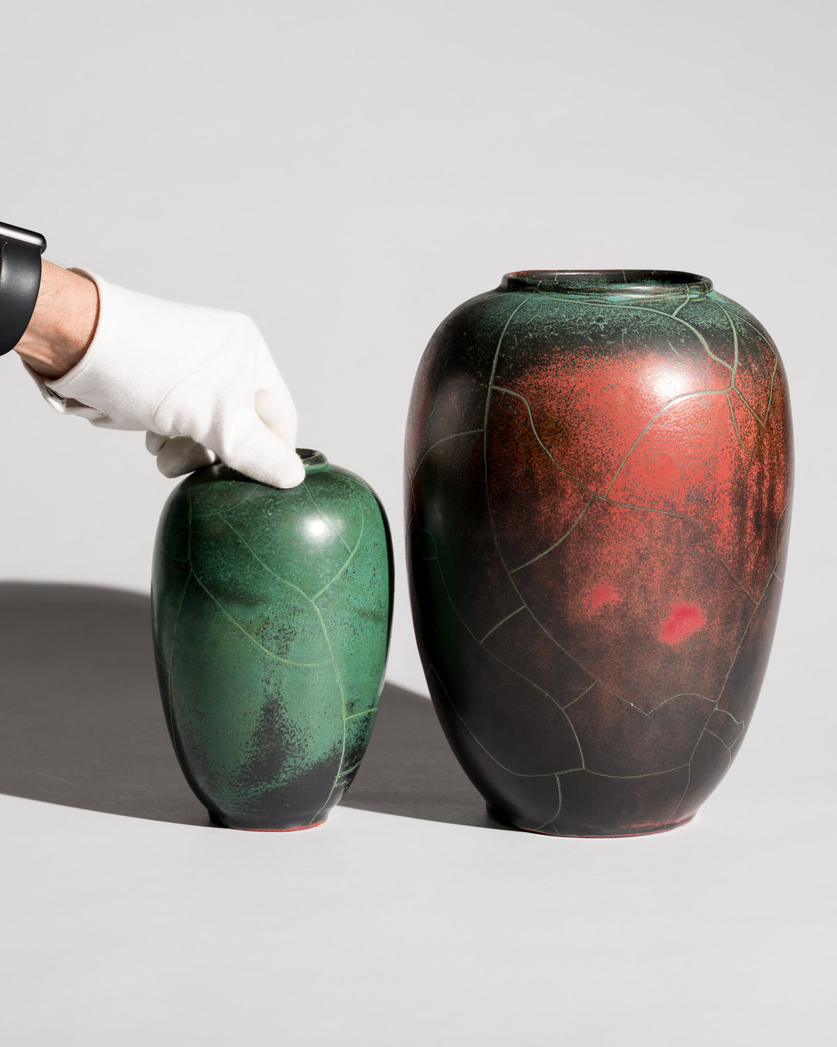 Ceramic Vase Pair – Paul Dresler Grootenburg, Germany, 1940s–1950s