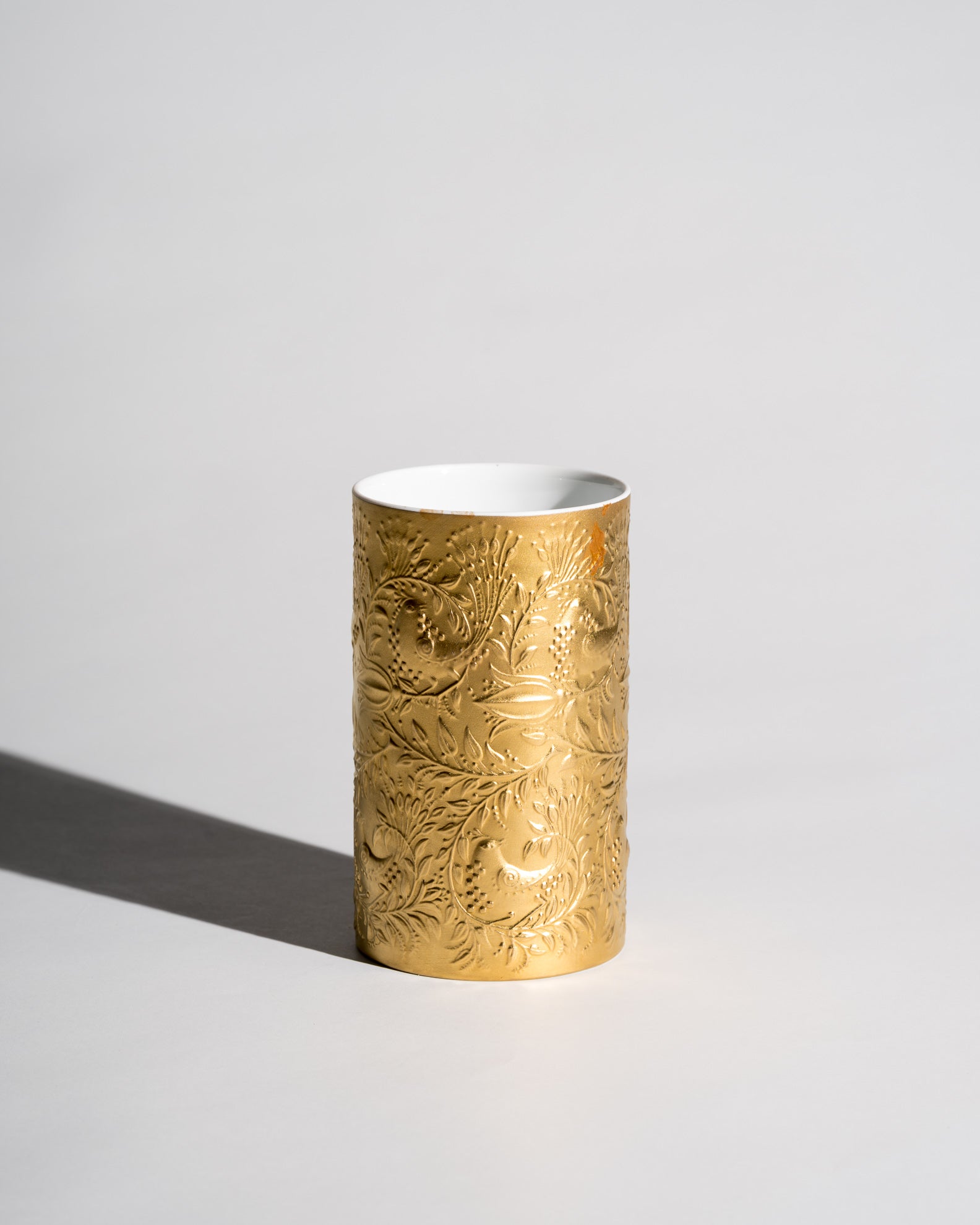 Zauberflöte Gold Porcelain Vase – Bjørn Wiinblad for Rosenthal, 1992
