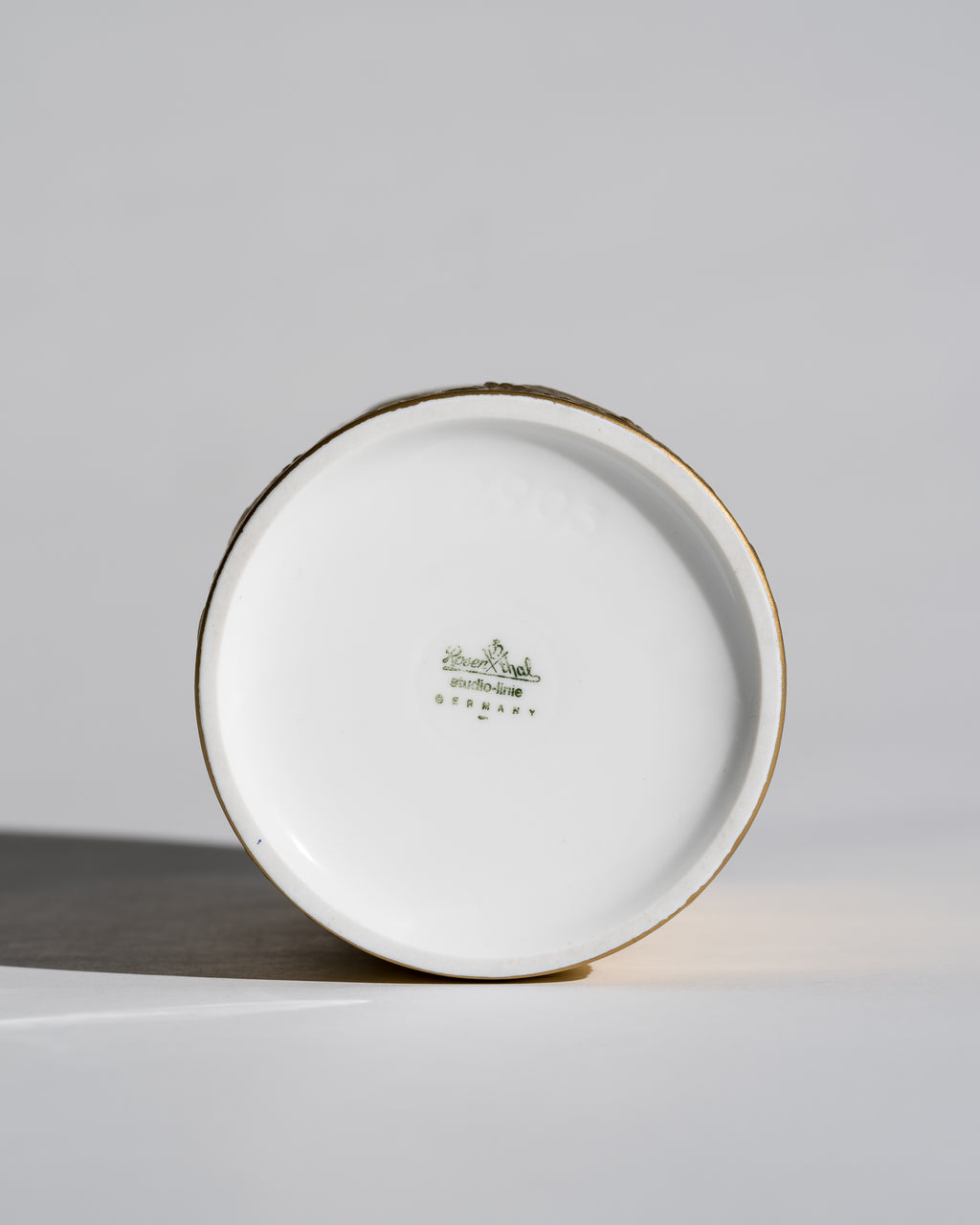 Zauberflöte Gold Porcelain Vase – Bjørn Wiinblad for Rosenthal, 1992