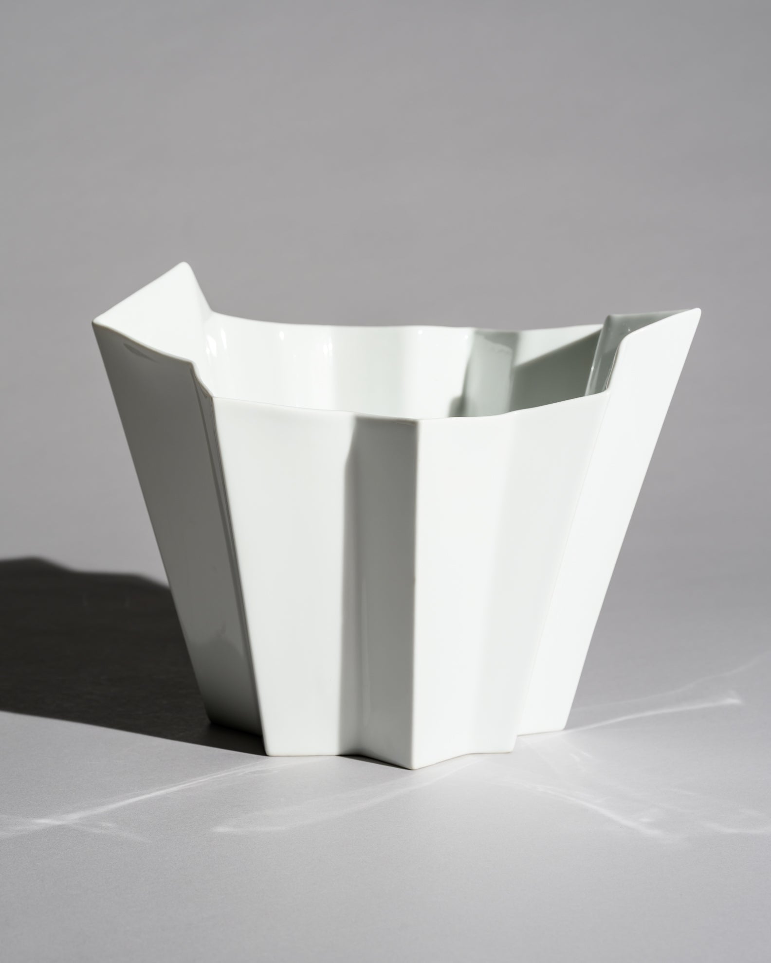 “Archais” Geometric Porcelain Vase – Heinrich Fuchs for Hutschenreuther, 1970s