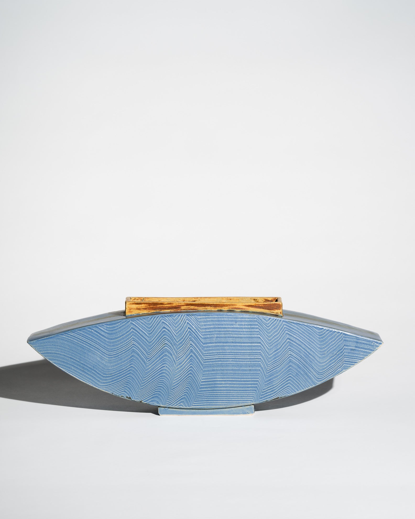 Ikebana Ceramic Vessel – European Studio Artist, 1970s–1990s