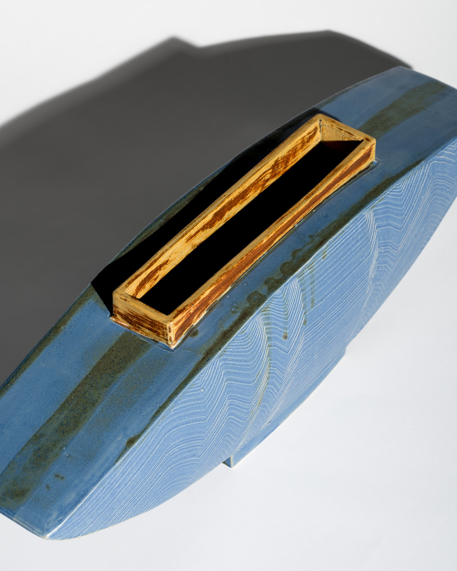 Ikebana Ceramic Vessel – European Studio Artist, 1970s–1990s