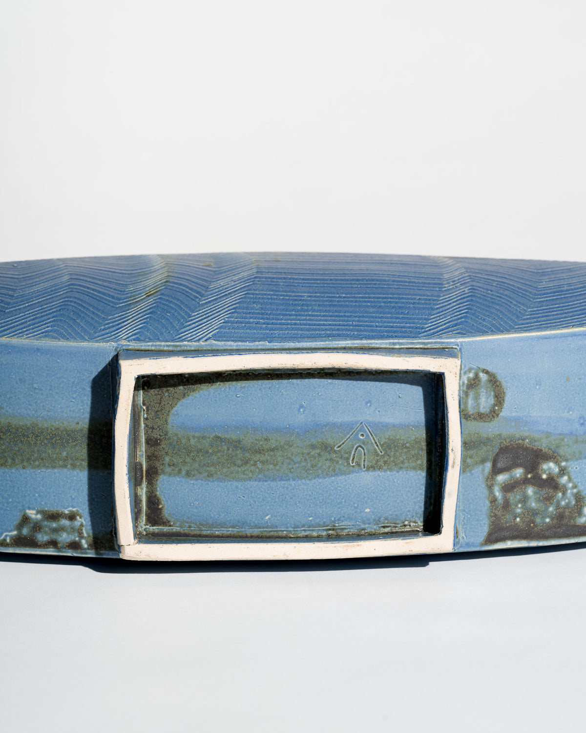 Ikebana Ceramic Vessel – European Studio Artist, 1970s–1990s