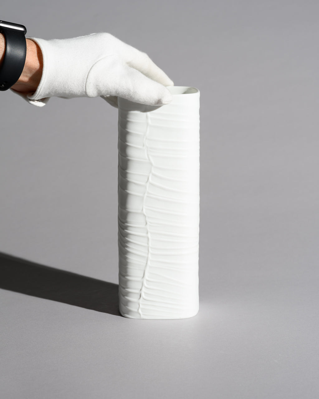 Contrasting Matte Porcelain Vase Duo - Farideh Lashai & Werner Schreib for Rosenthal, 1970s–1980s