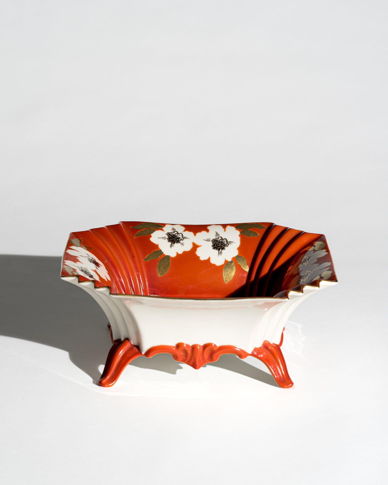 Art Deco Revival Porcelain Bowl – Schaubach Kunst, Germany