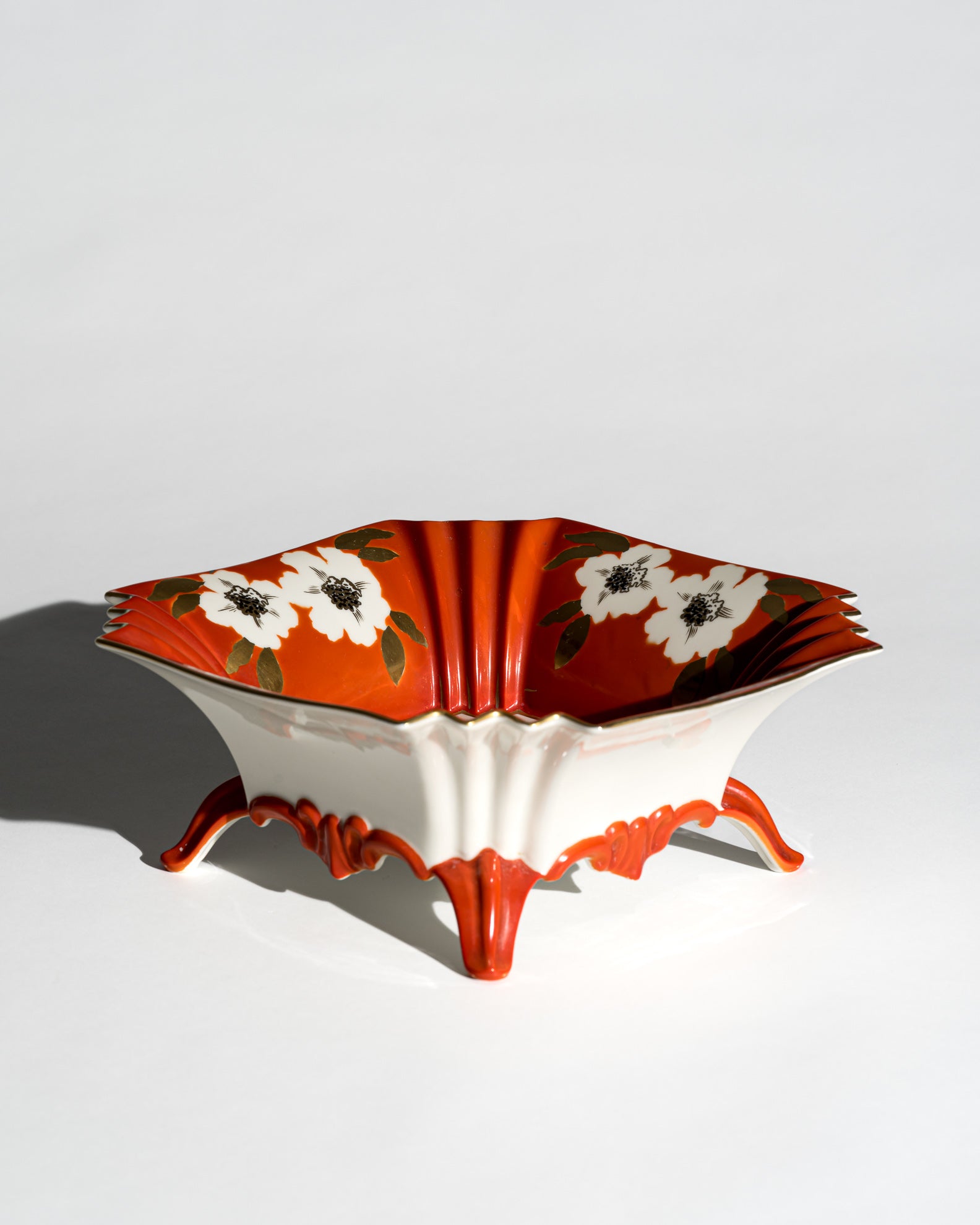 Art Deco Revival Porcelain Bowl – Schaubach Kunst, Germany