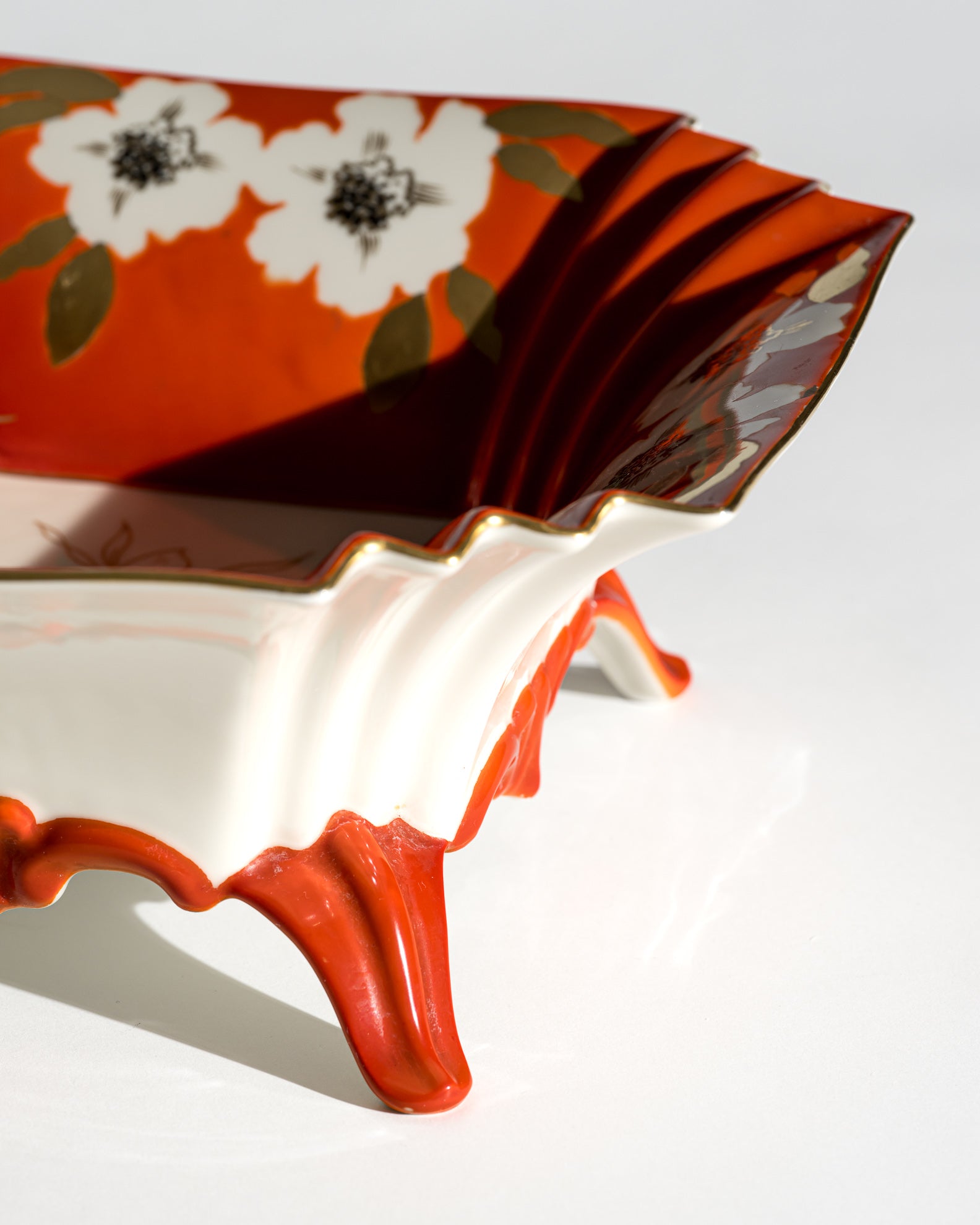 Art Deco Revival Porcelain Bowl – Schaubach Kunst, Germany
