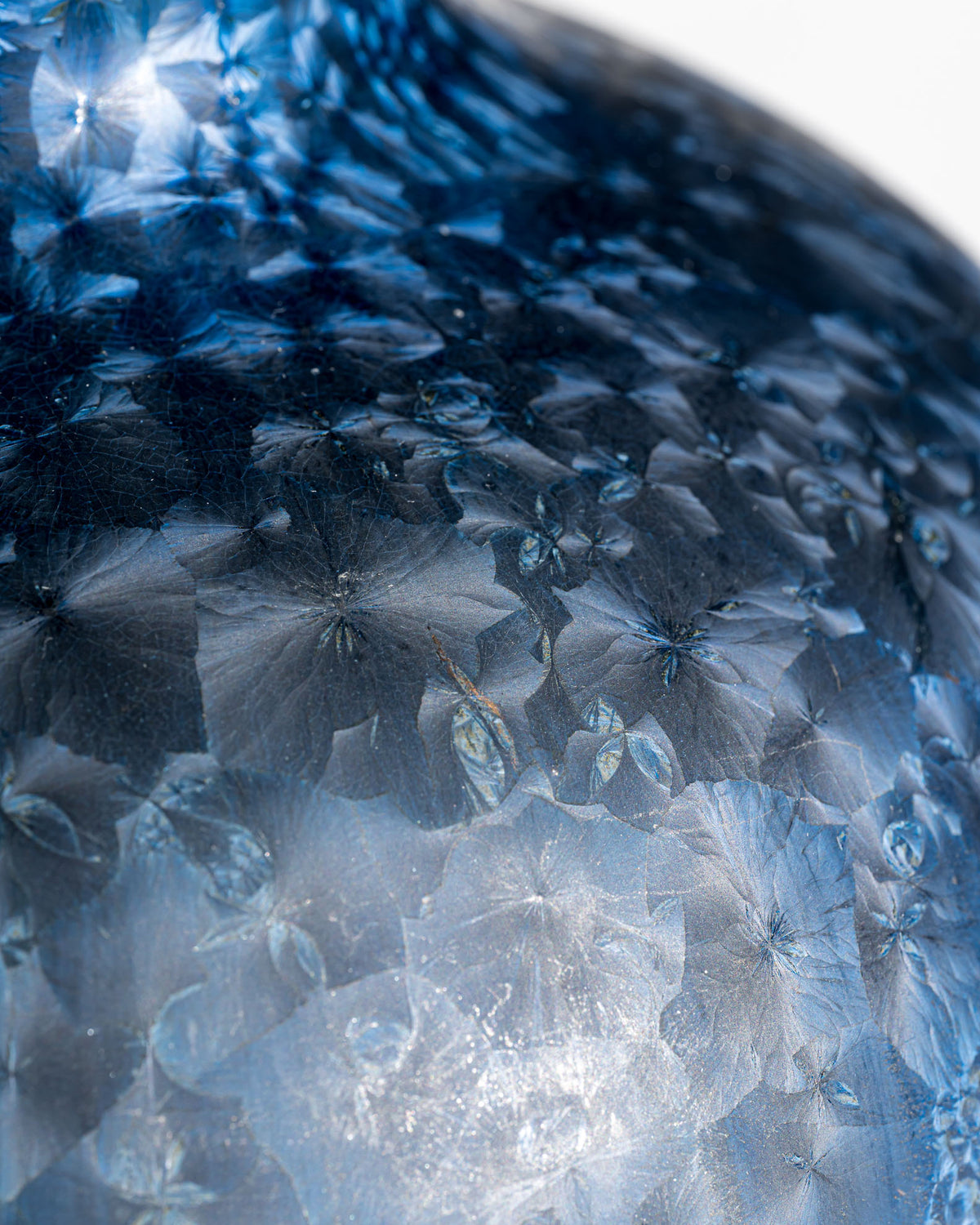 Crystalline Blue Studio Ceramic Vase – Albert Kießling Werkstätte, Germany, 1990s