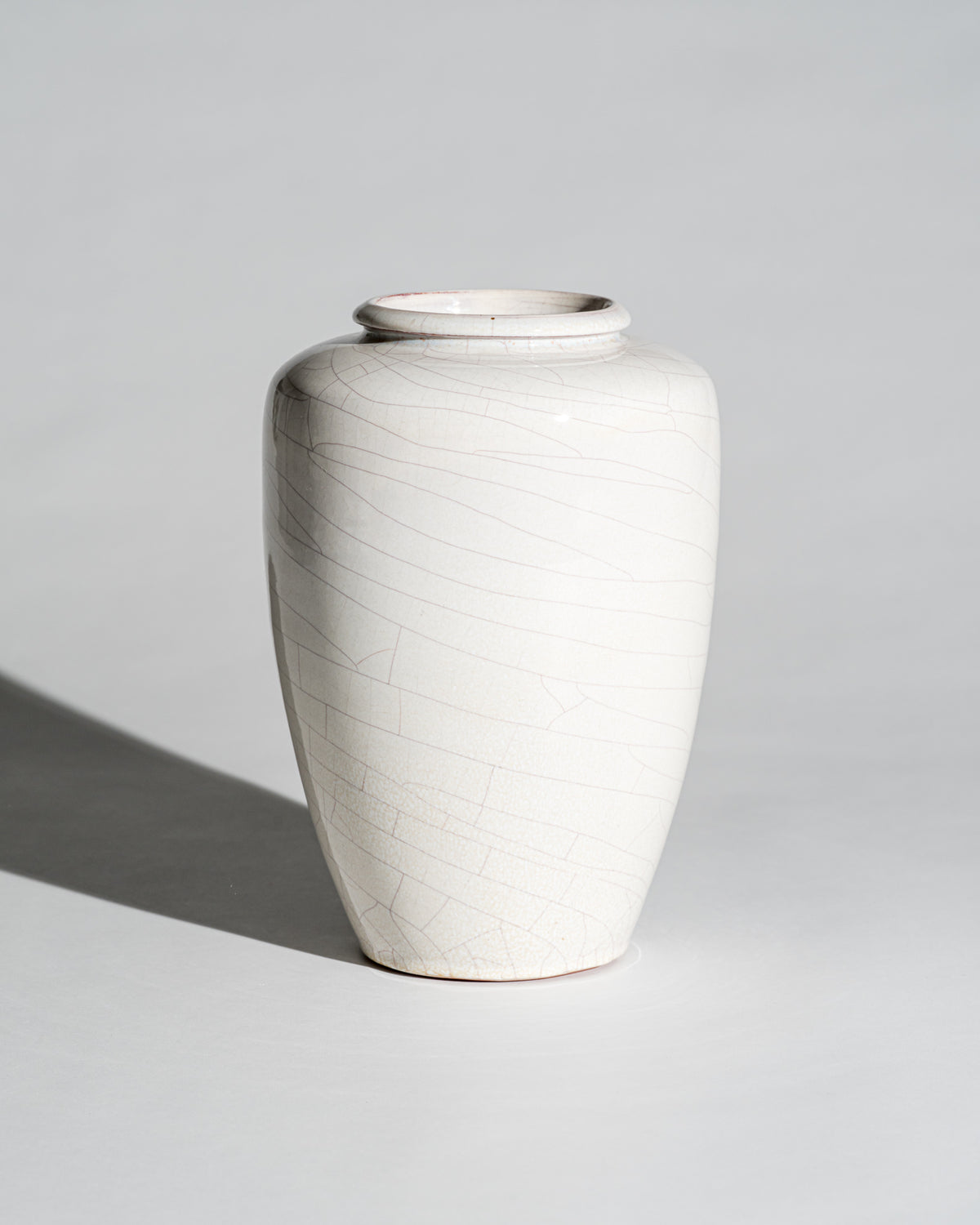 Crackle Glaze Studio Ceramic Vase – Richard Bampi, Germany, 1945–1955