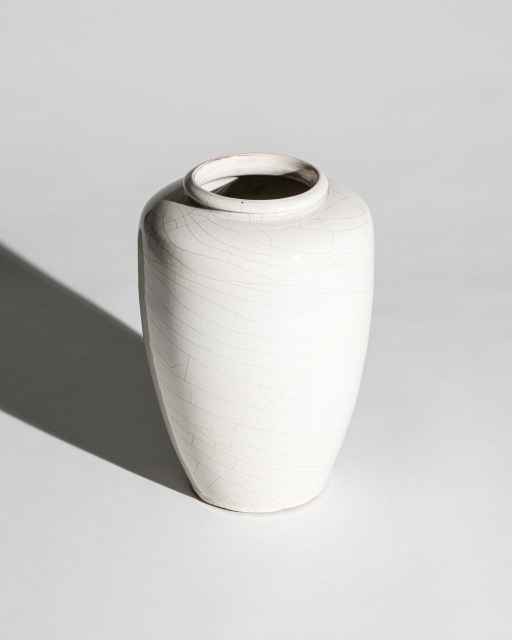 Crackle Glaze Studio Ceramic Vase – Richard Bampi, Germany, 1945–1955