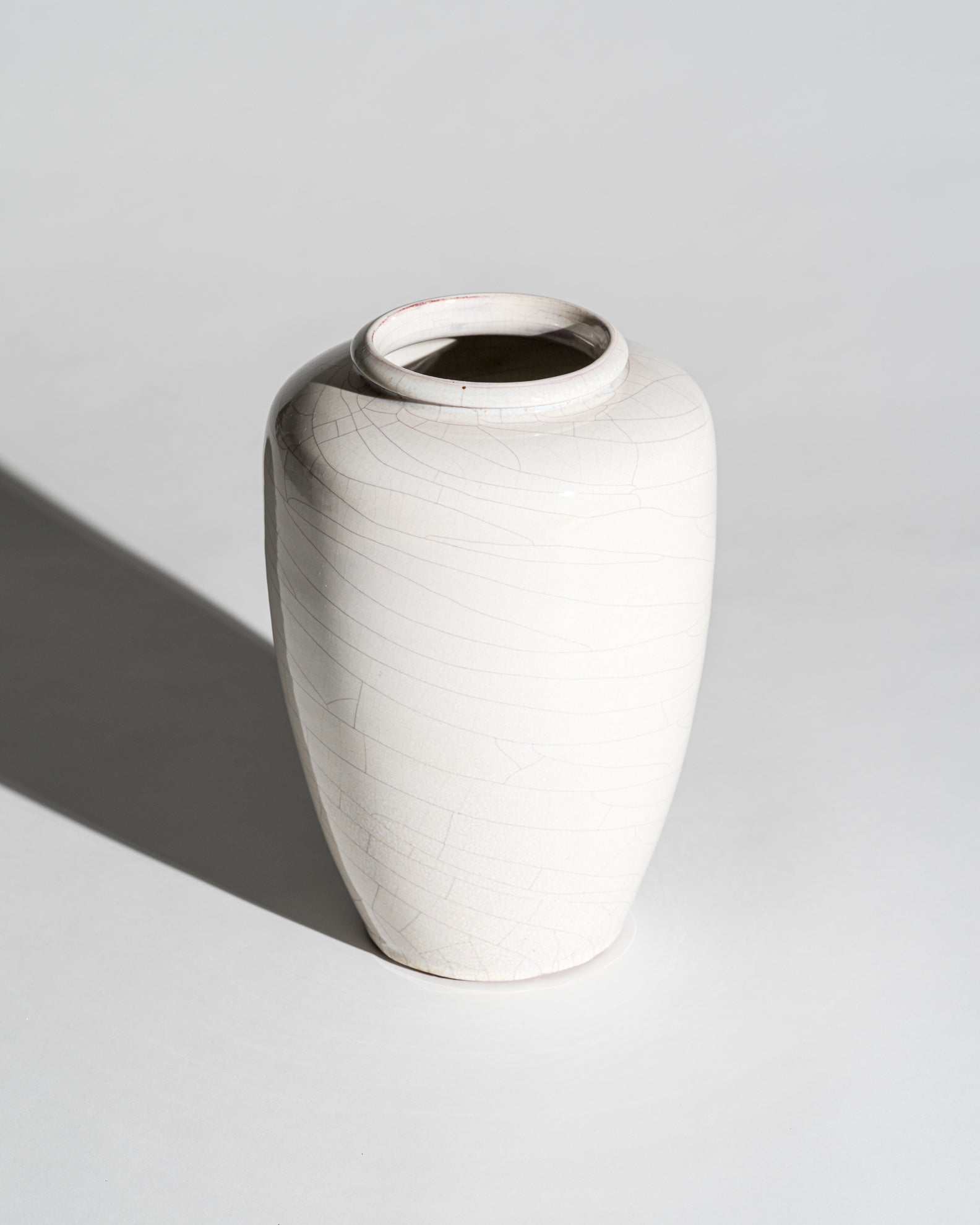 Crackle Glaze Studio Ceramic Vase – Richard Bampi, Germany, 1945–1955