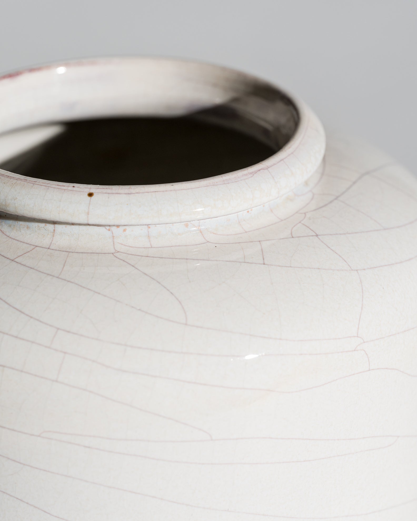 Crackle Glaze Studio Ceramic Vase – Richard Bampi, Germany, 1945–1955