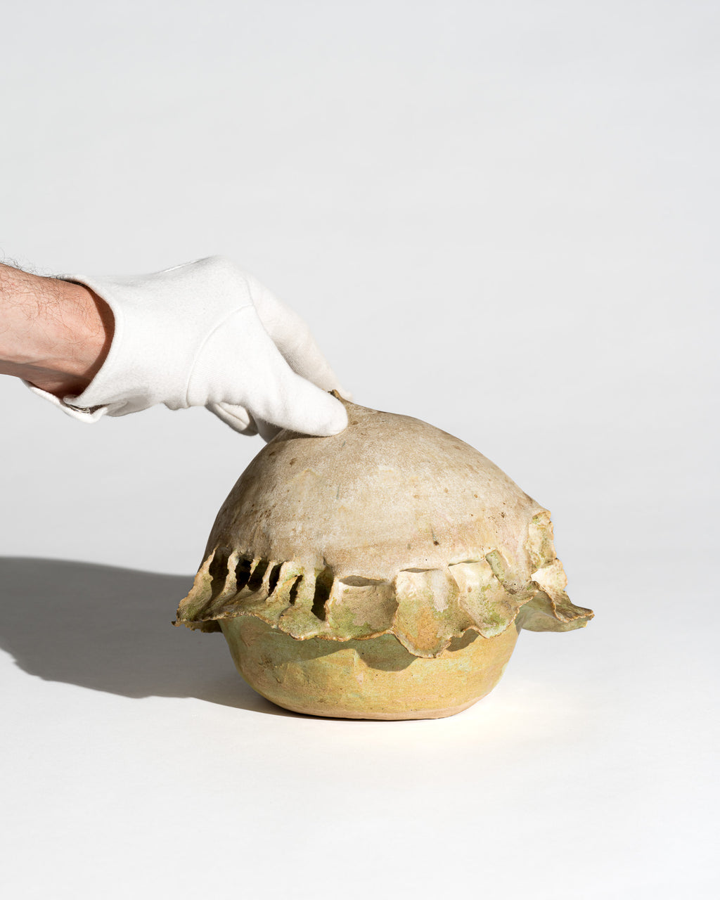 Early Biomorphic Stoneware Ceramic Sculpture – Prof. Azade Köker, Germany, Mid-1970s