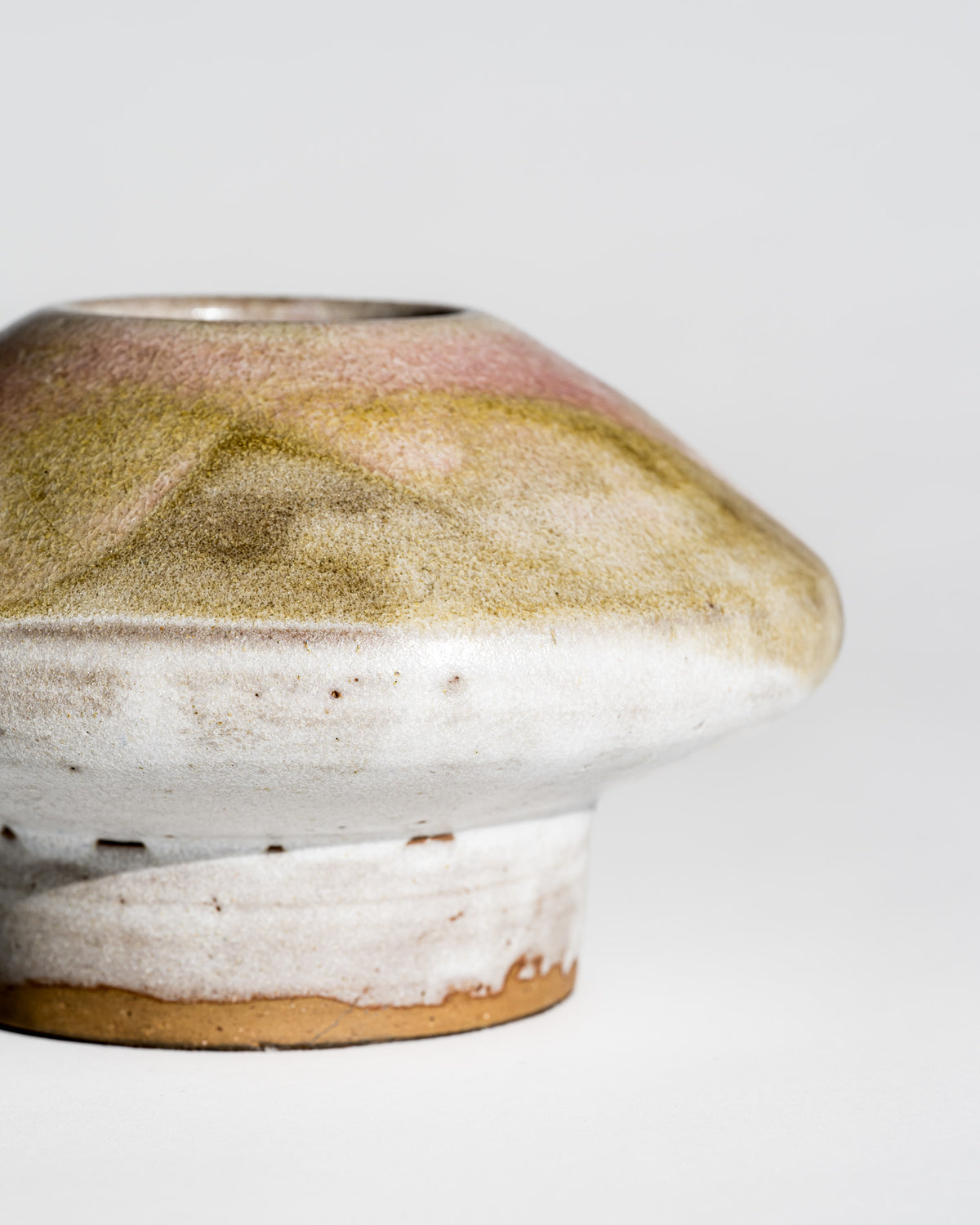 Organic Drip Glaze Ceramic Vase Trio – Barbara Stehr, Germany, 1980s–1990s