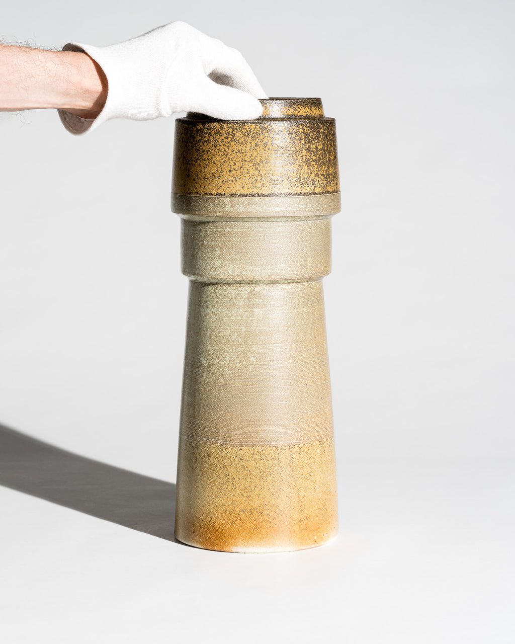 Salt-Fired Porcelain Vase – Martin Schlotz Studio, Contemporary