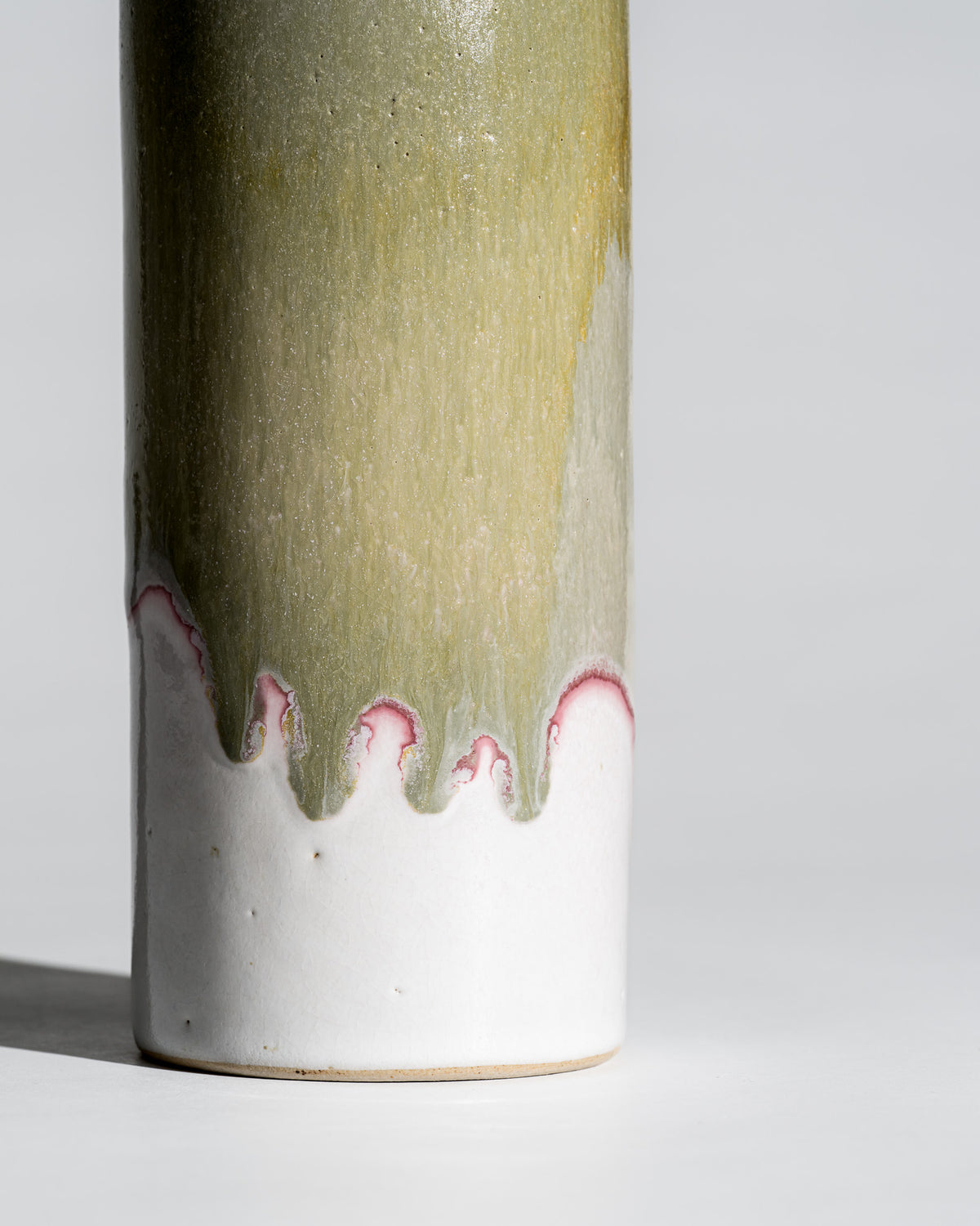 Organic Drip Glaze Ceramic Vase Trio – Barbara Stehr, Germany, 1980s–1990s