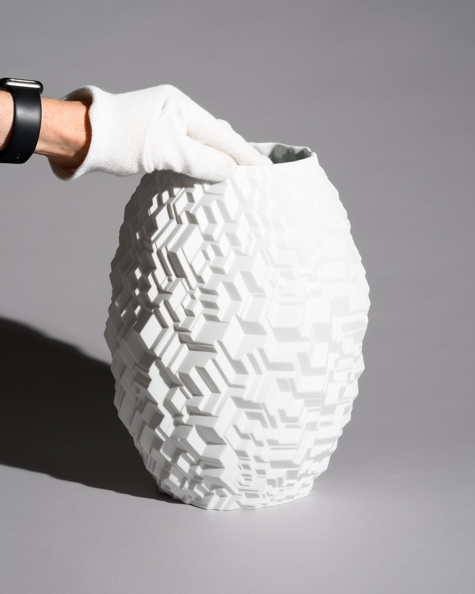 “Phi City” Bisque Porcelain Vase – Cairn Young for Rosenthal, 2019