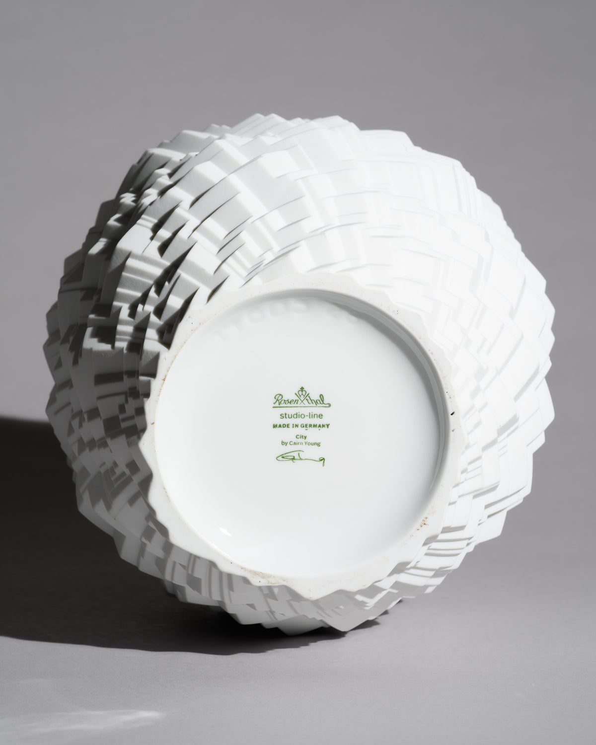 “Phi City” Bisque Porcelain Vase – Cairn Young for Rosenthal, 2019
